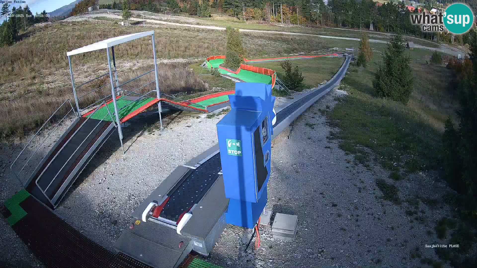 Webcam en direct Piste de luge de Fužine – Croatie