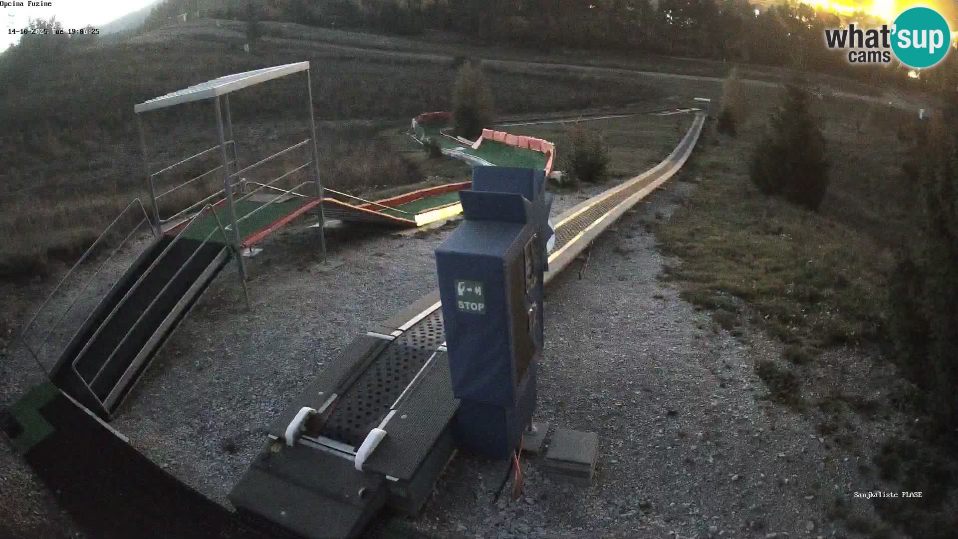 Live webcam Fužine toboggan run – Croatia