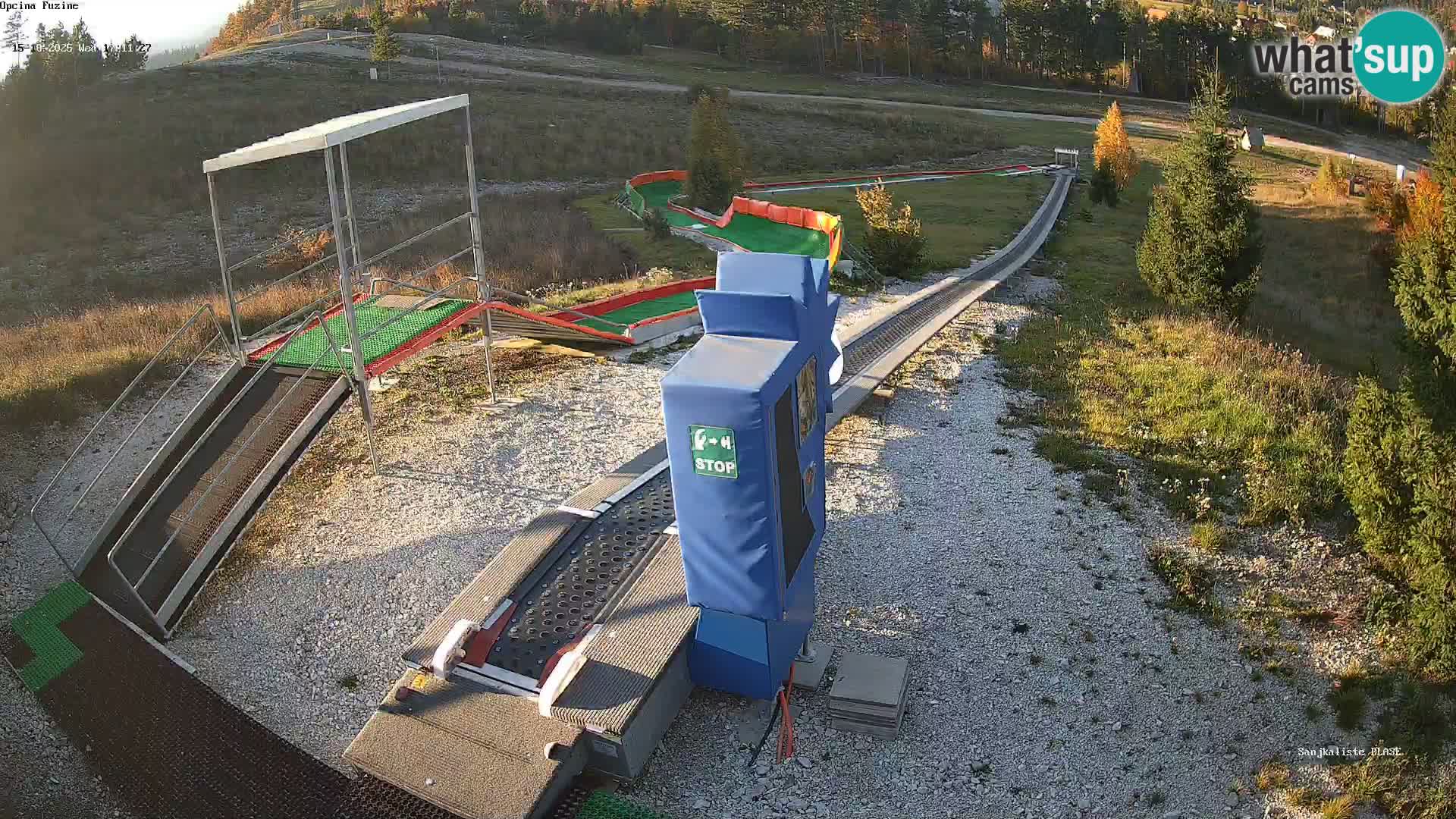 Live webcam Pista da slittino Fužine – Croazia