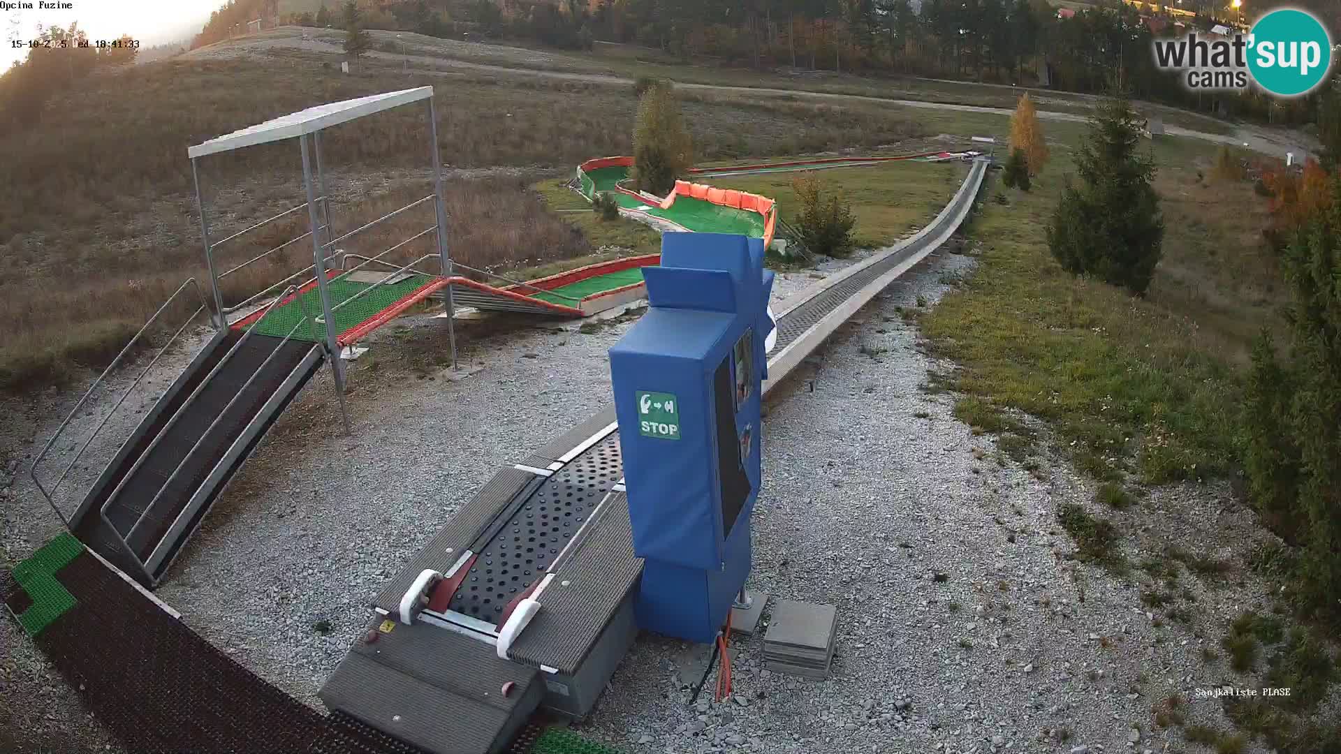 Live webcam Pista da slittino Fužine – Croazia