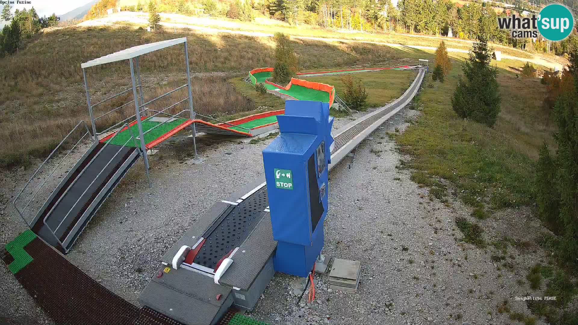 Webcam en direct Piste de luge de Fužine – Croatie