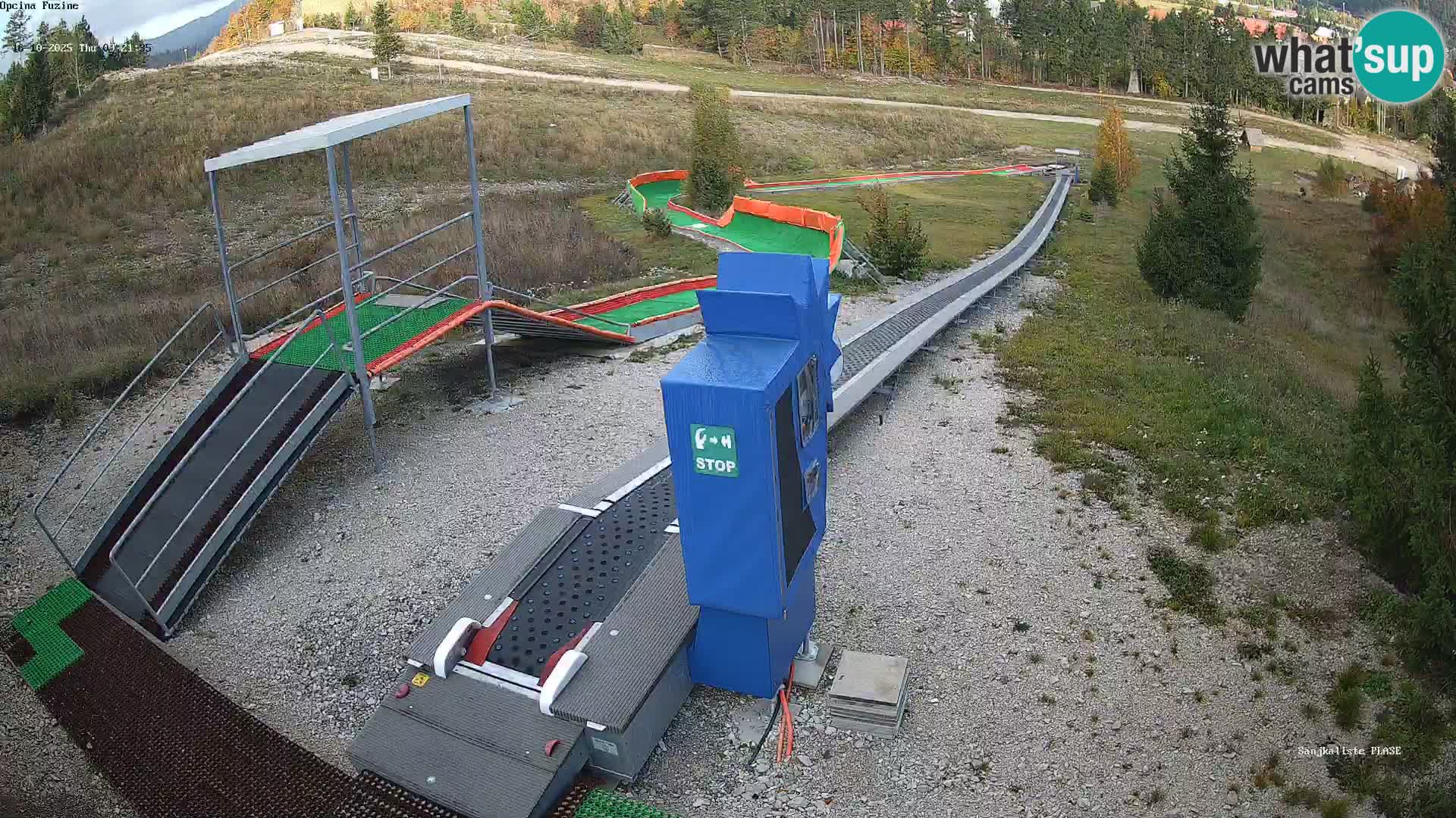 Live webcam Fužine toboggan run – Croatia