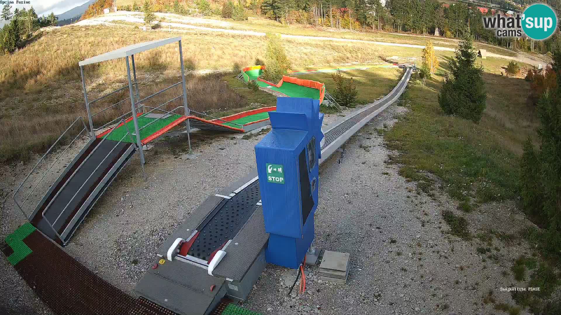 Live webcam Fužine toboggan run – Croatia