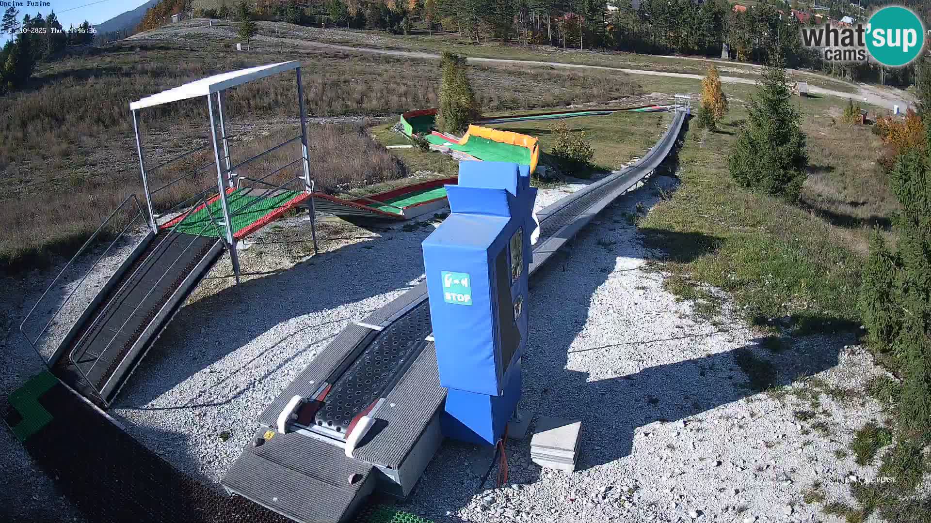 Live webcam Fužine toboggan run – Croatia