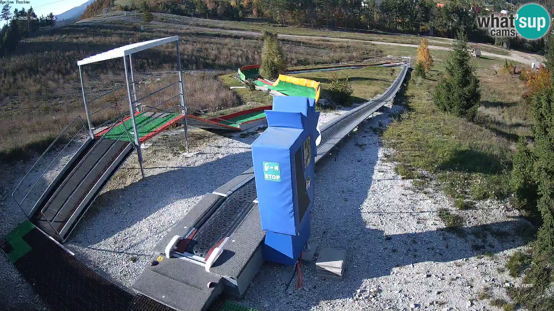 Live webcam Pista da slittino Fužine – Croazia