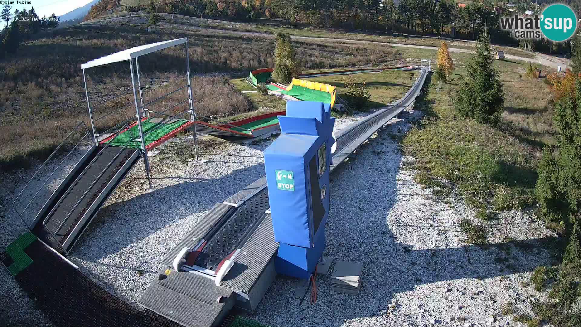 Live webcam Fužine toboggan run – Croatia