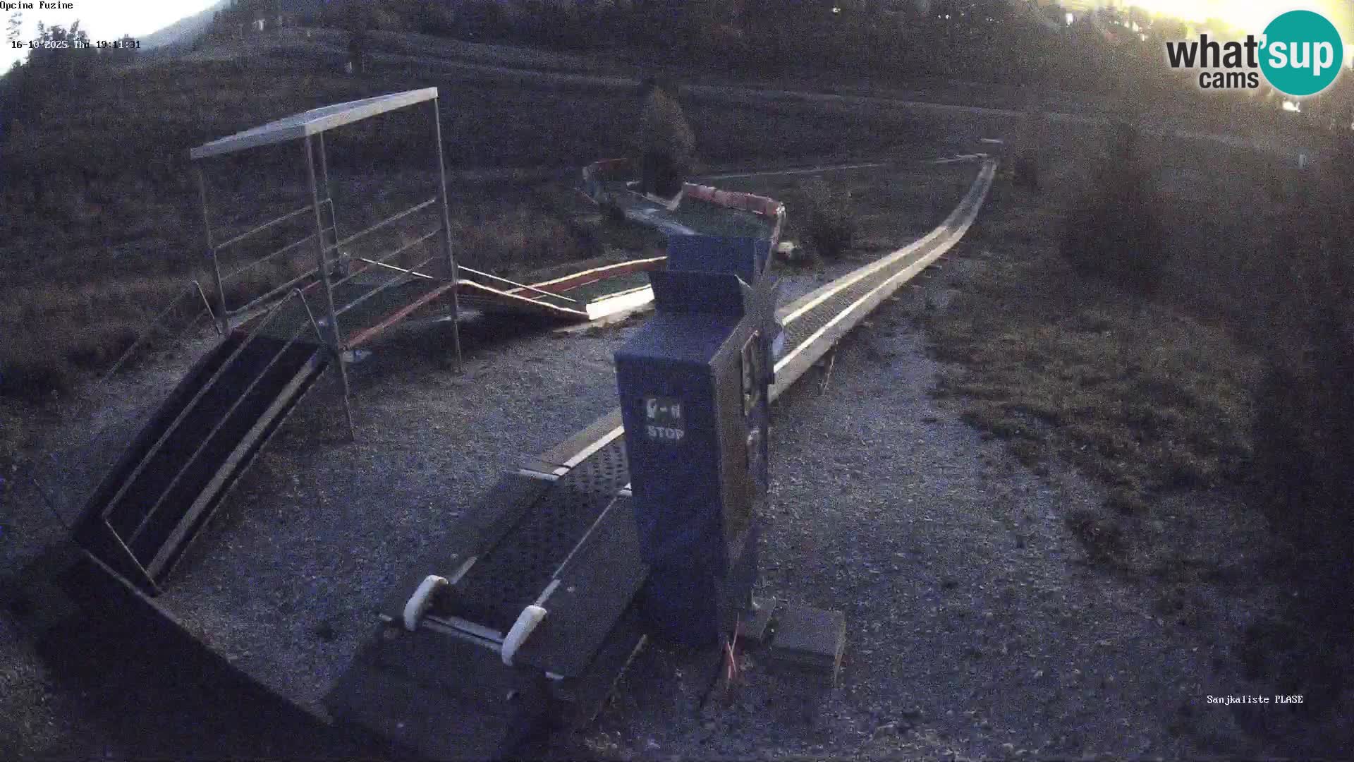 Webcam en direct Piste de luge de Fužine – Croatie