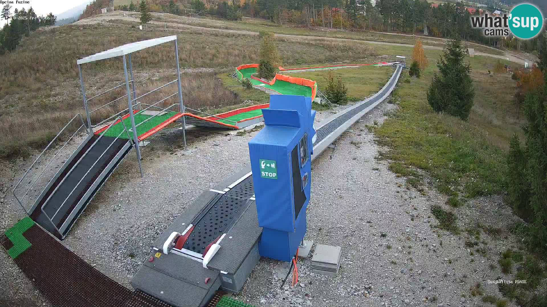 Live webcam Pista da slittino Fužine – Croazia