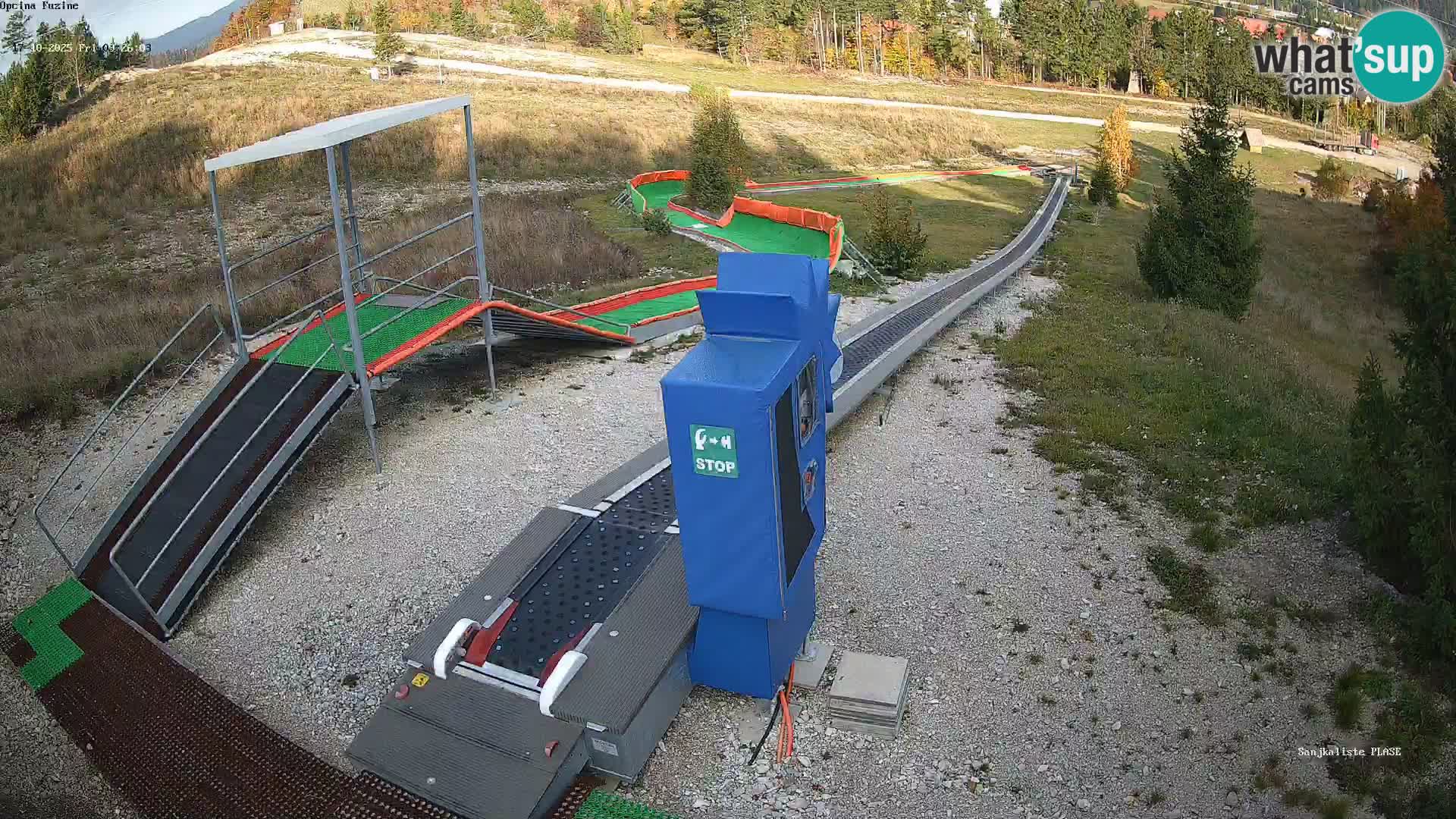 Webcam en direct Piste de luge de Fužine – Croatie