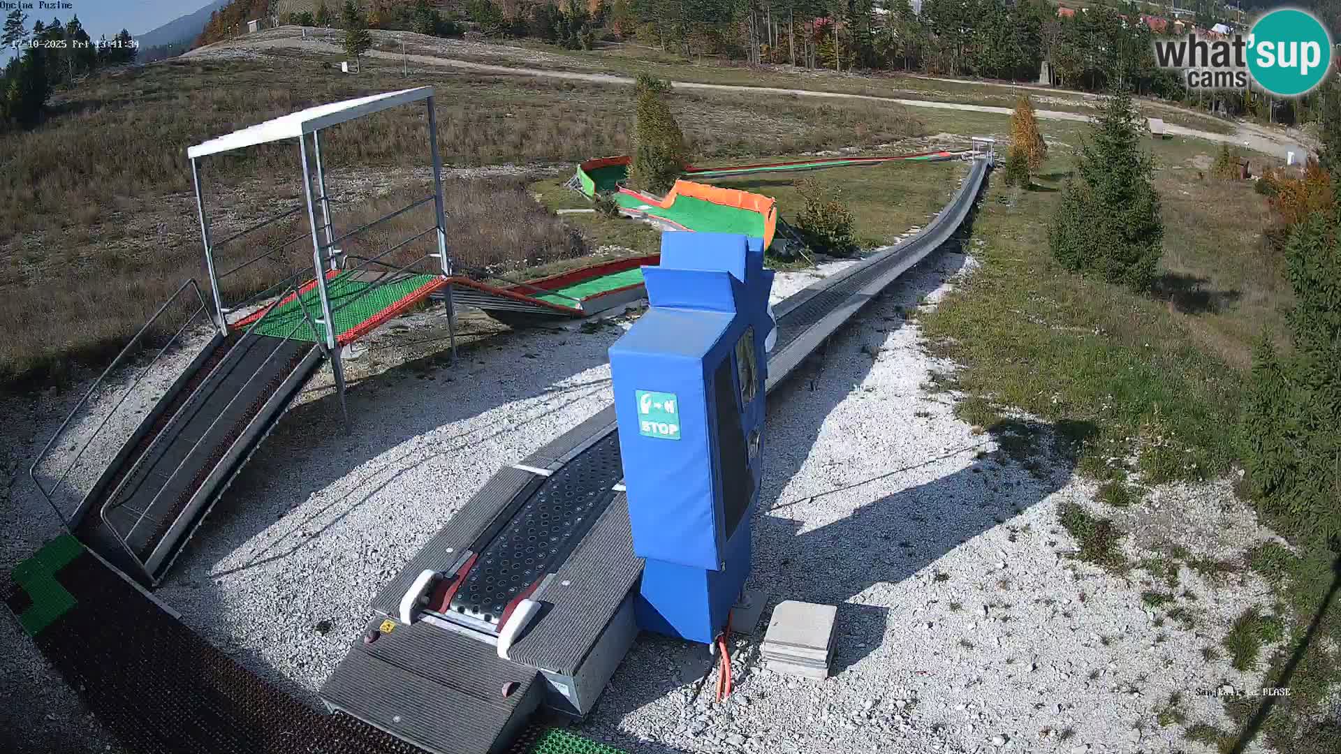 Live webcam Pista da slittino Fužine – Croazia