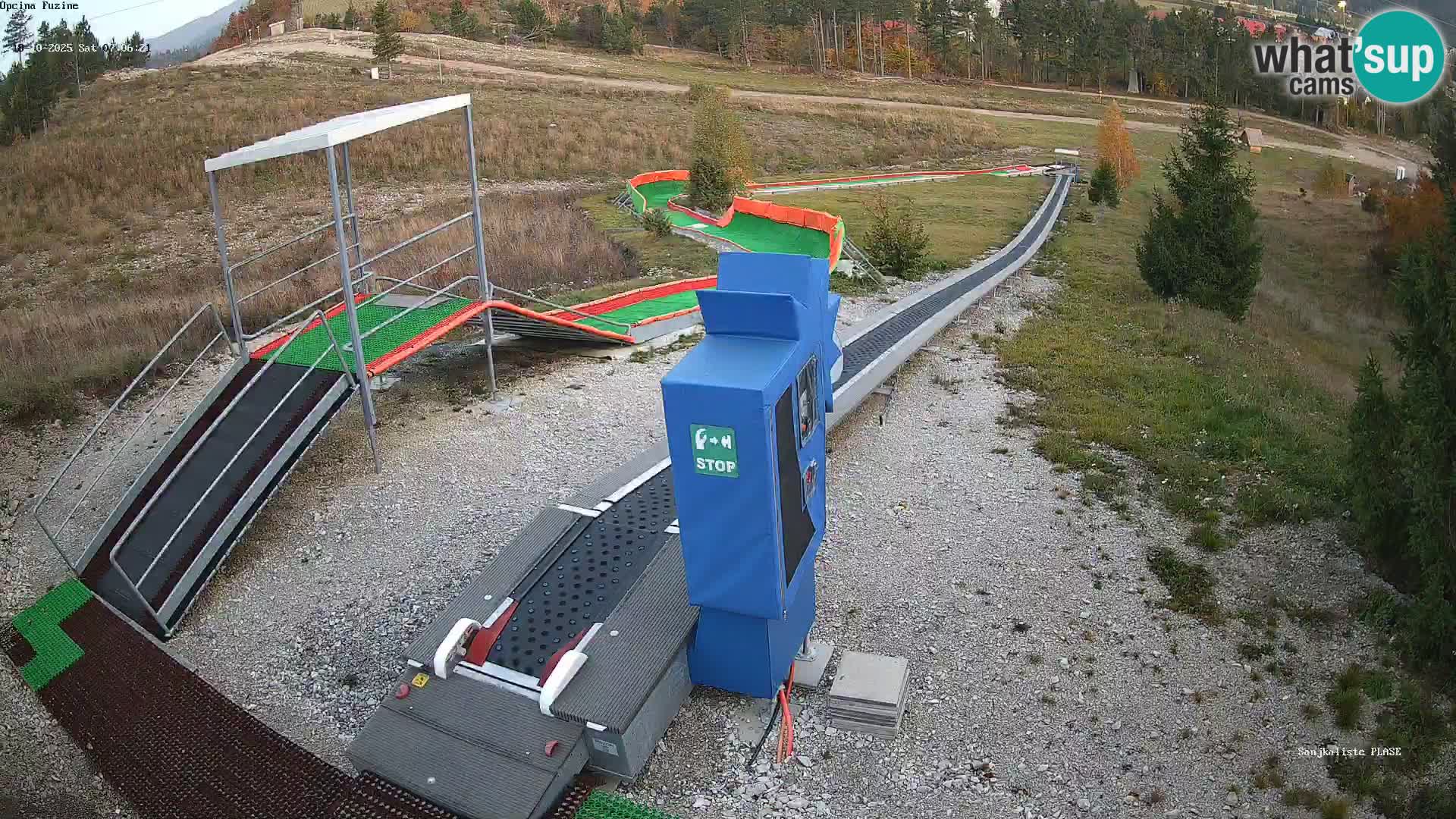 Live webcam Pista da slittino Fužine – Croazia