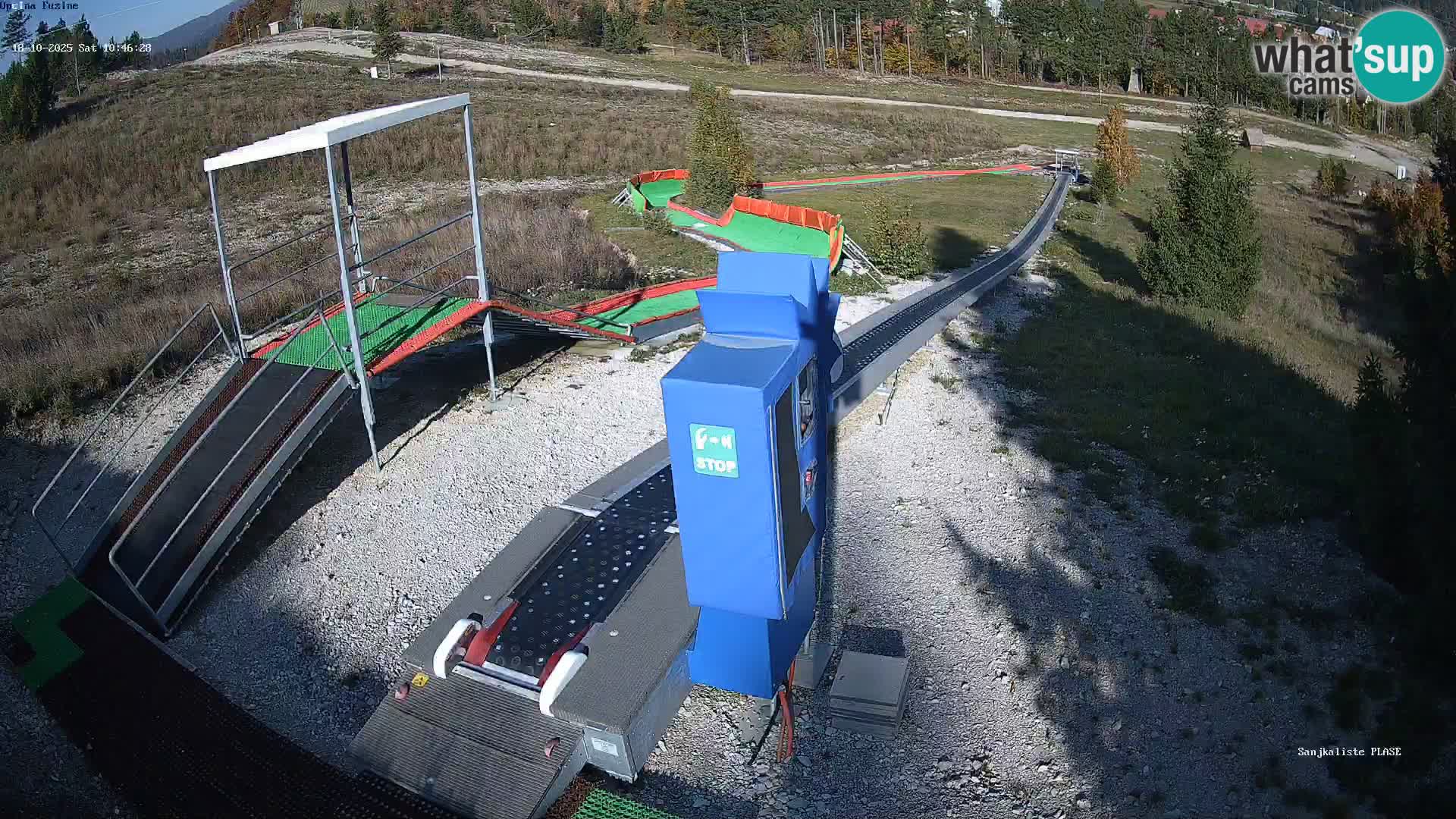 Live webcam Pista da slittino Fužine – Croazia