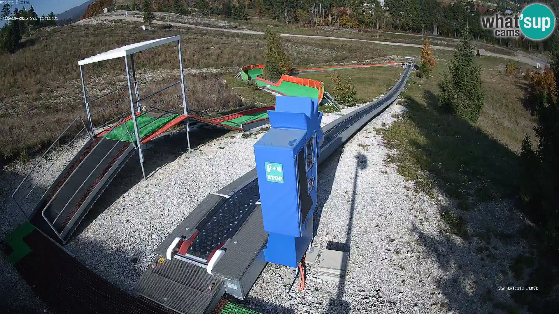Webcam en direct Piste de luge de Fužine – Croatie