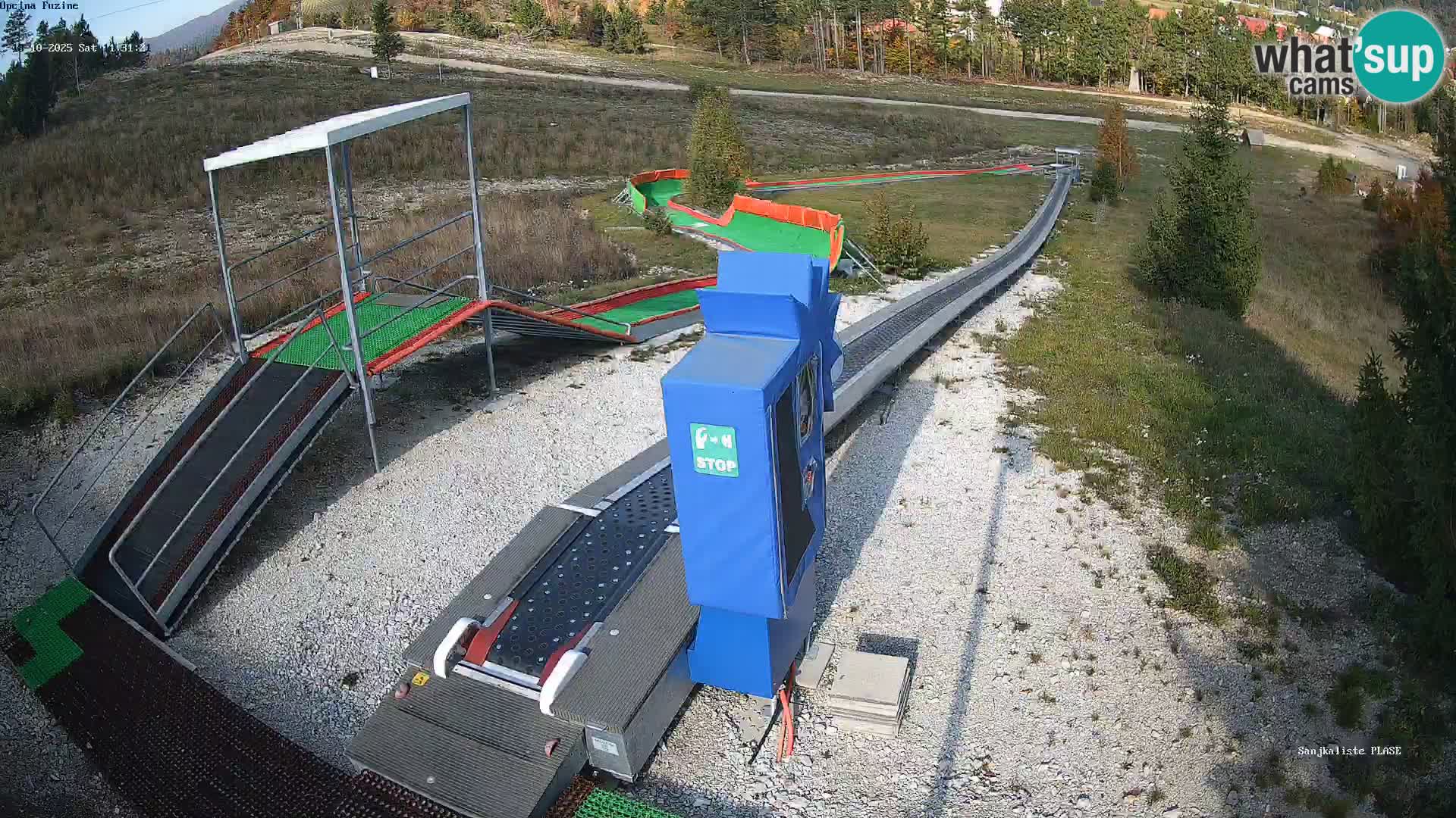Live webcam Pista da slittino Fužine – Croazia