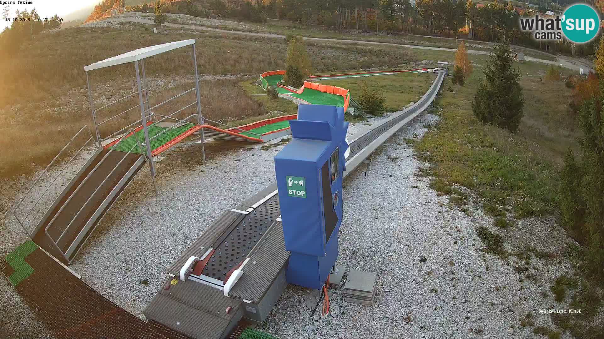 Live webcam Fužine toboggan run – Croatia