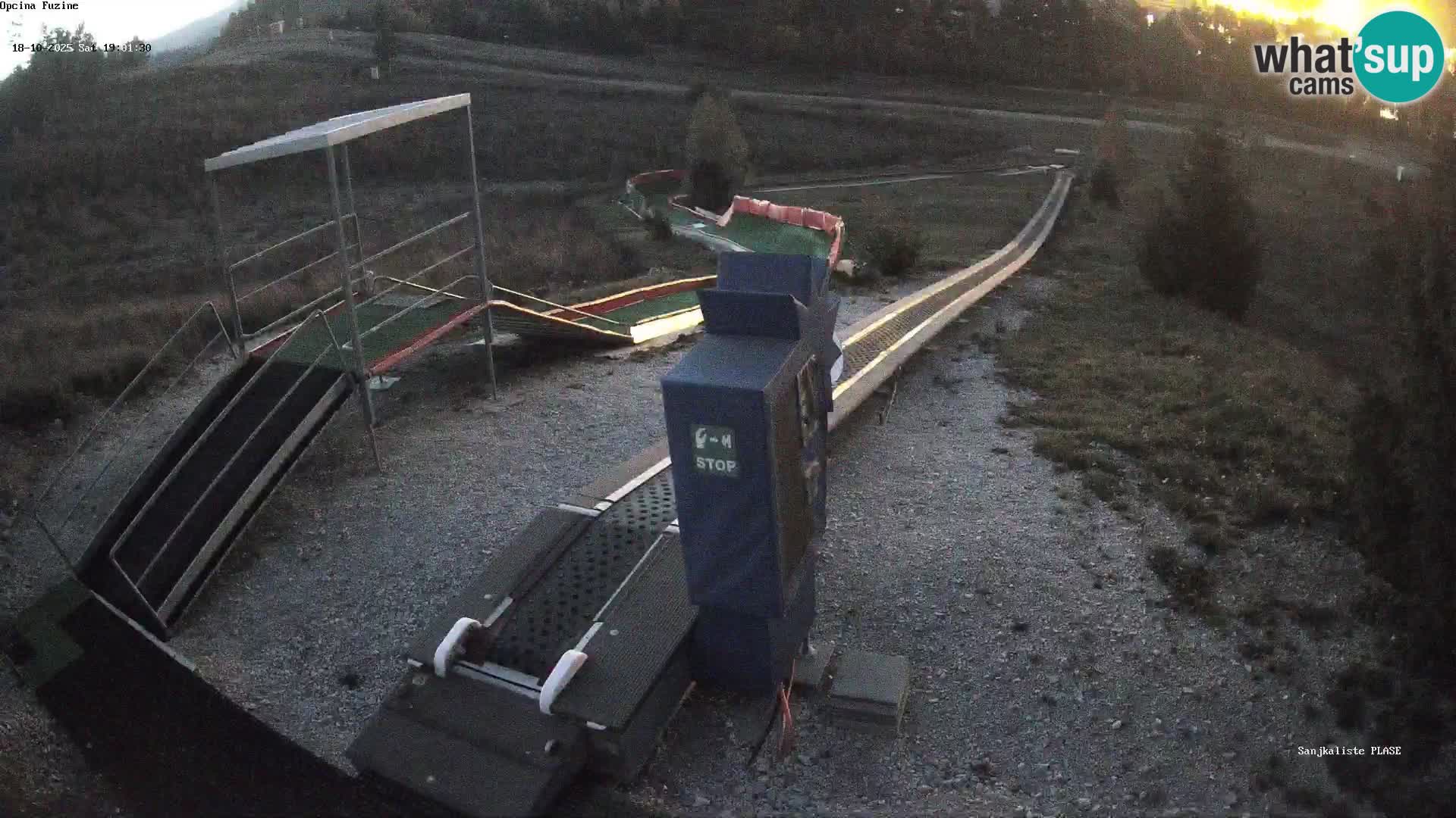 Live webcam Pista da slittino Fužine – Croazia