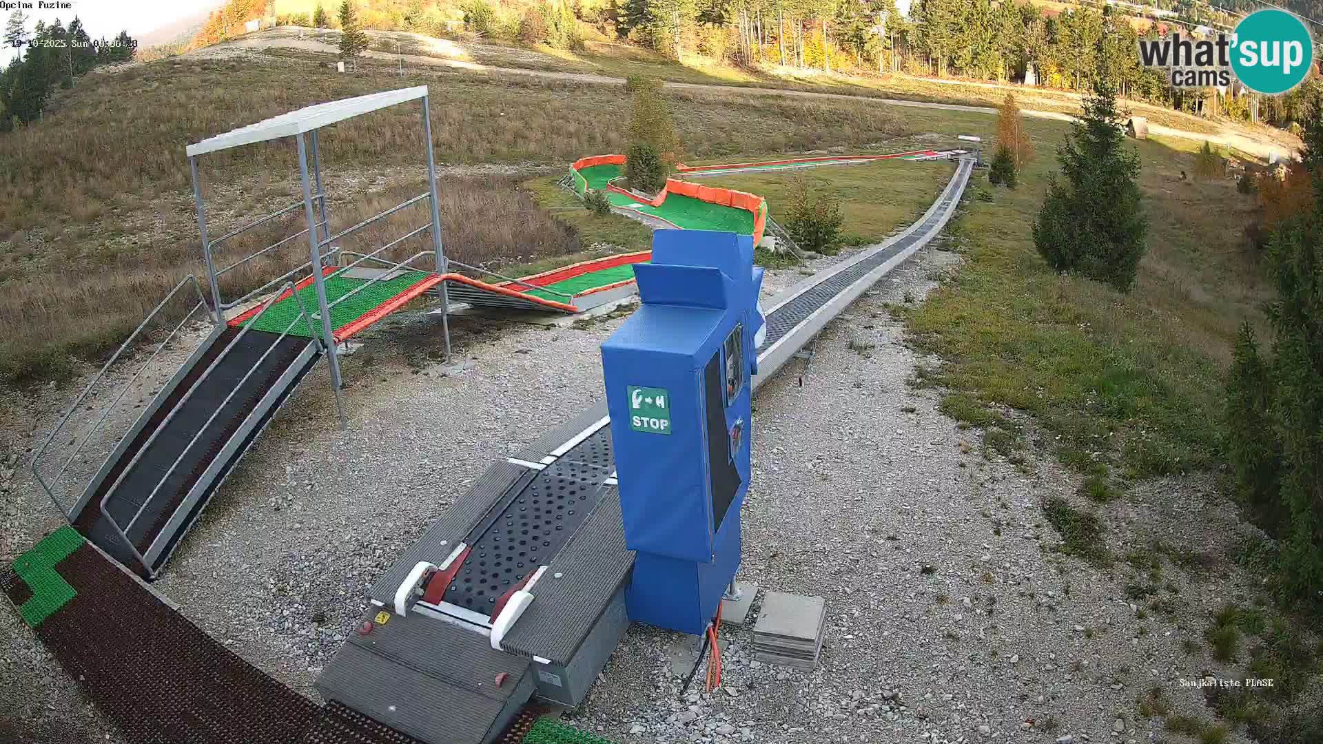 Live webcam Fužine toboggan run – Croatia