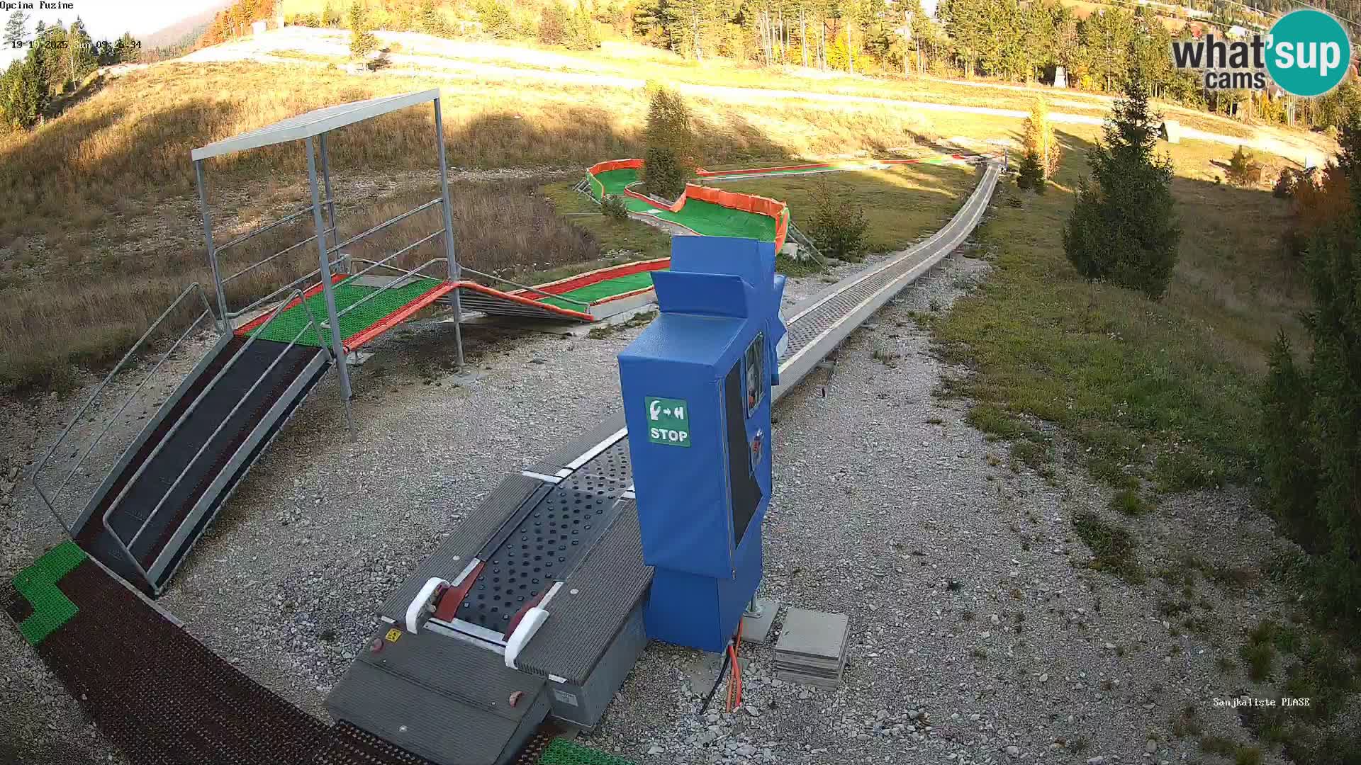 Live webcam Fužine toboggan run – Croatia
