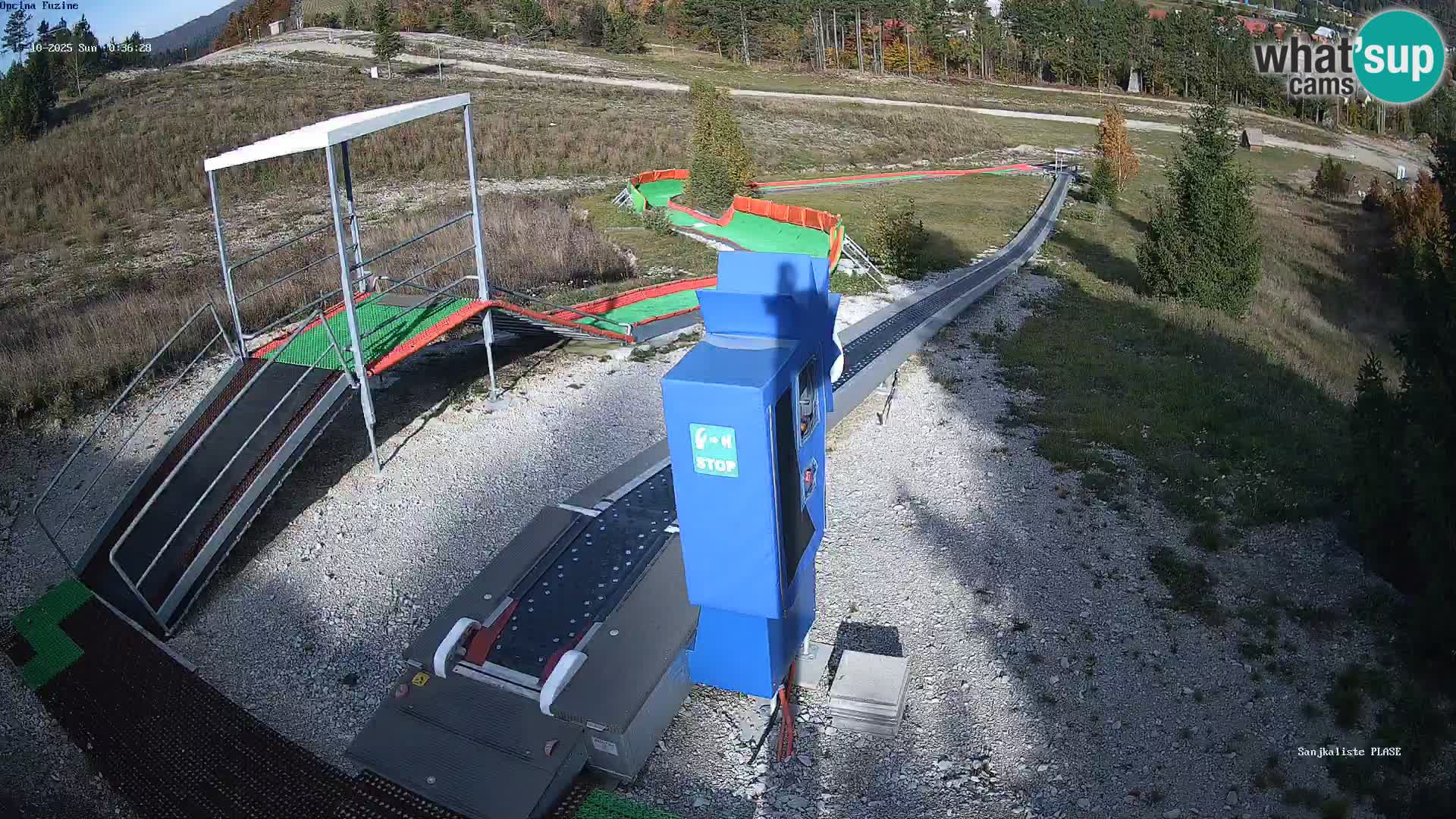 Webcam en direct Piste de luge de Fužine – Croatie