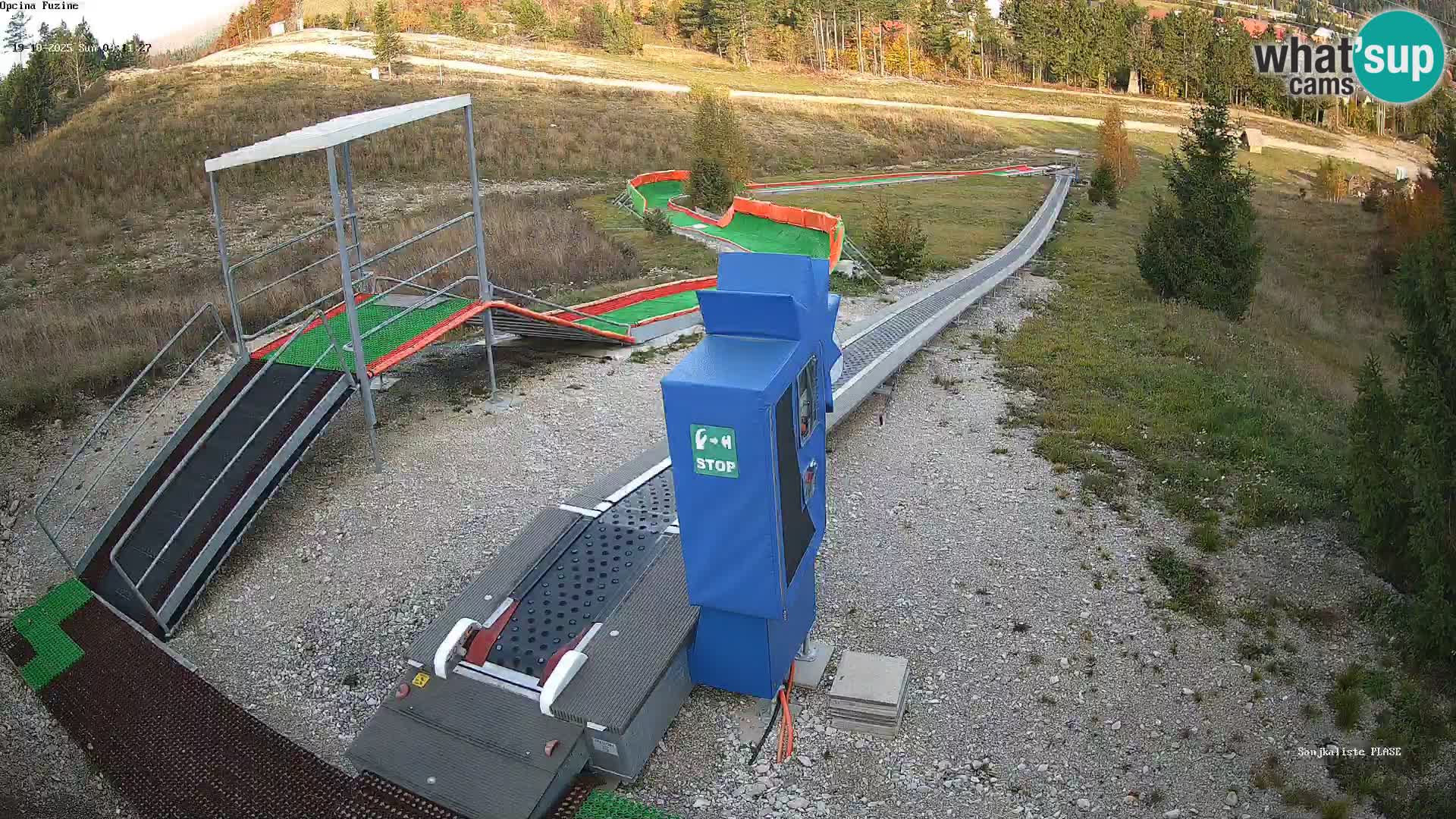 Live webcam Fužine toboggan run – Croatia