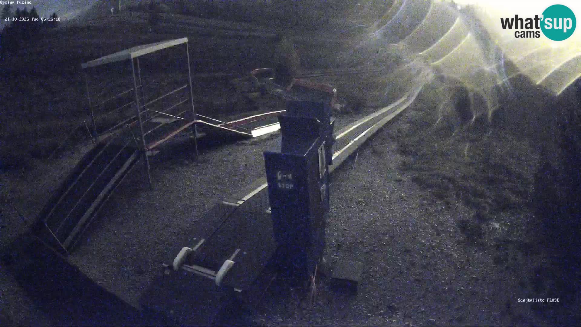 Live webcam Pista da slittino Fužine – Croazia