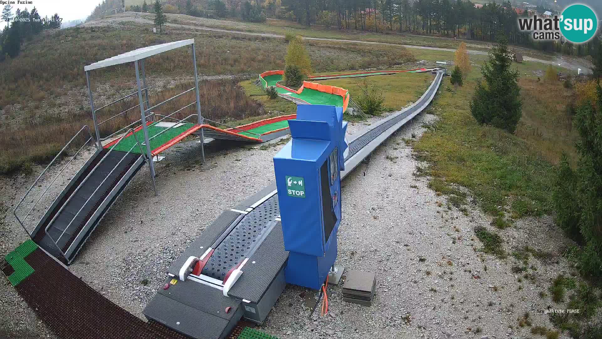 Webcam en vivo Pista de trineo Fužine – Croacia