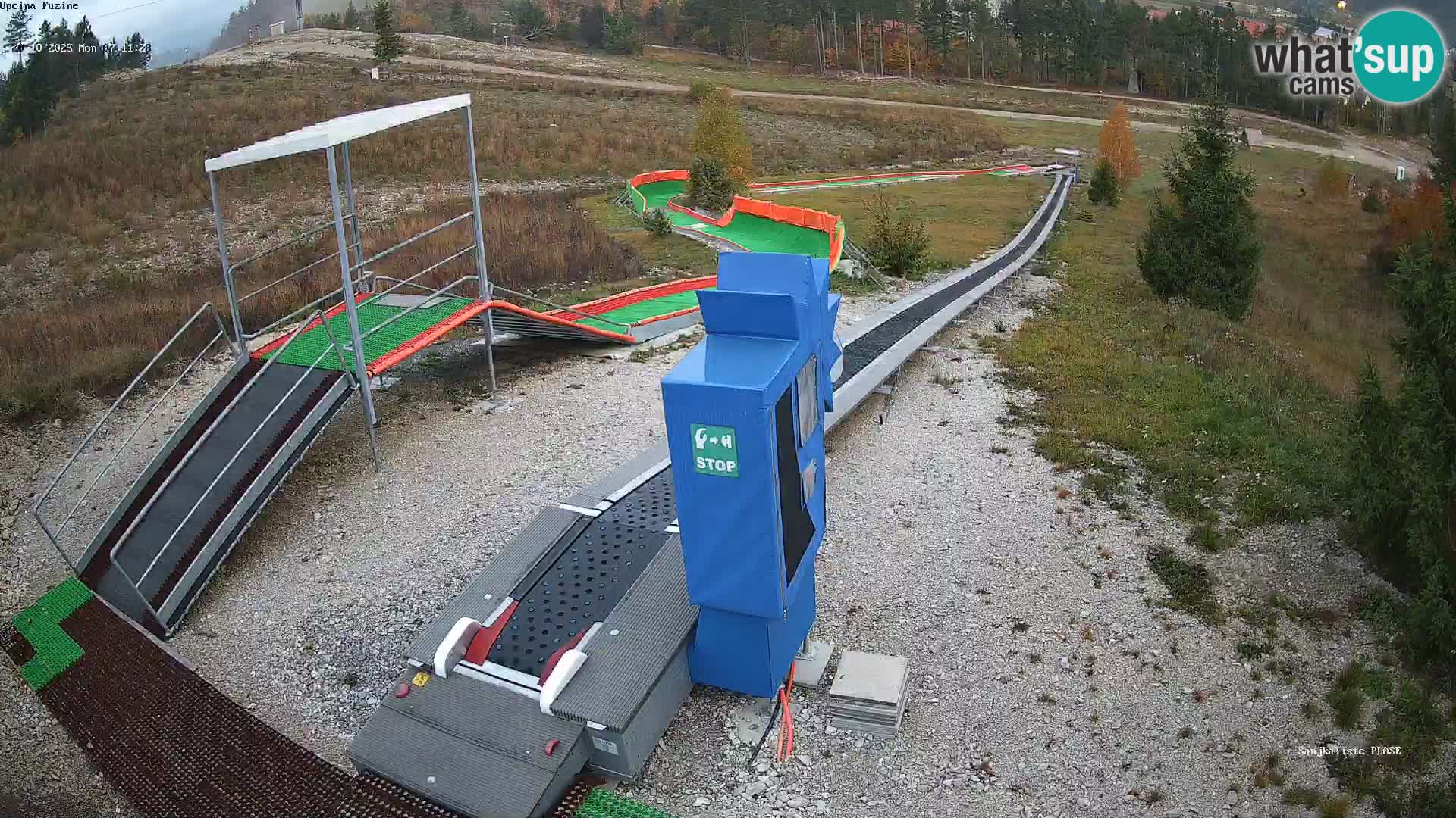 Live webcam Fužine toboggan run – Croatia