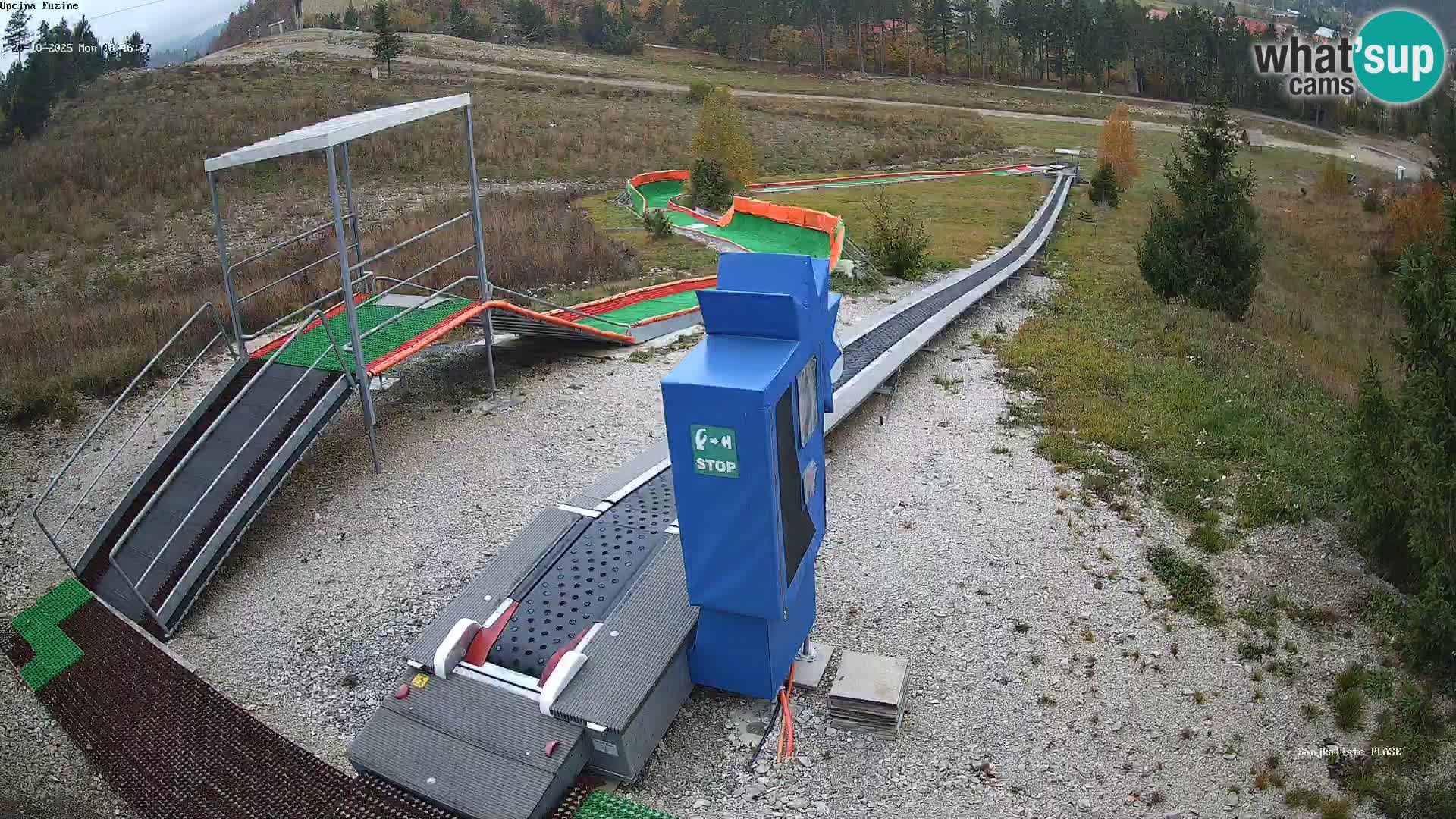 Live webcam Fužine toboggan run – Croatia