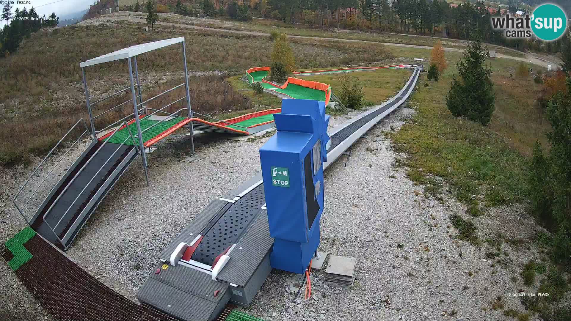 Webcam en vivo Pista de trineo Fužine – Croacia