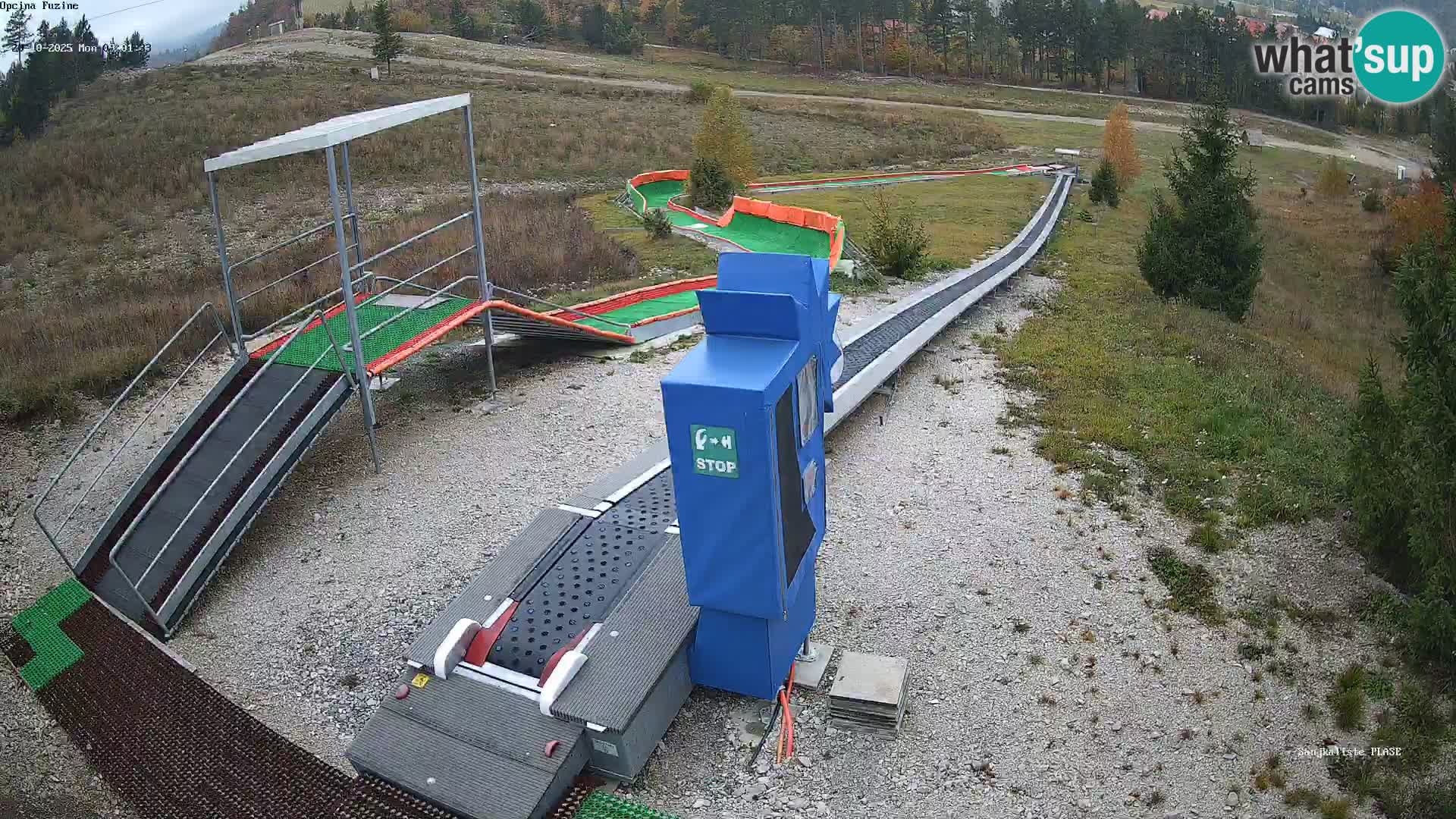 Live webcam Pista da slittino Fužine – Croazia