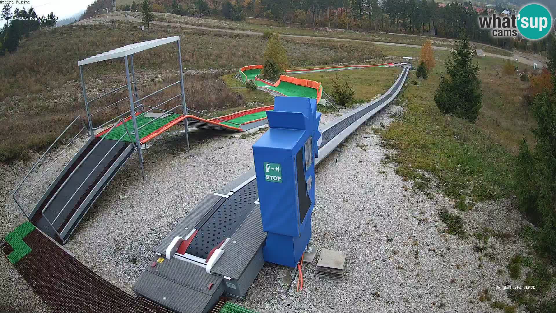 Live webcam Fužine toboggan run – Croatia