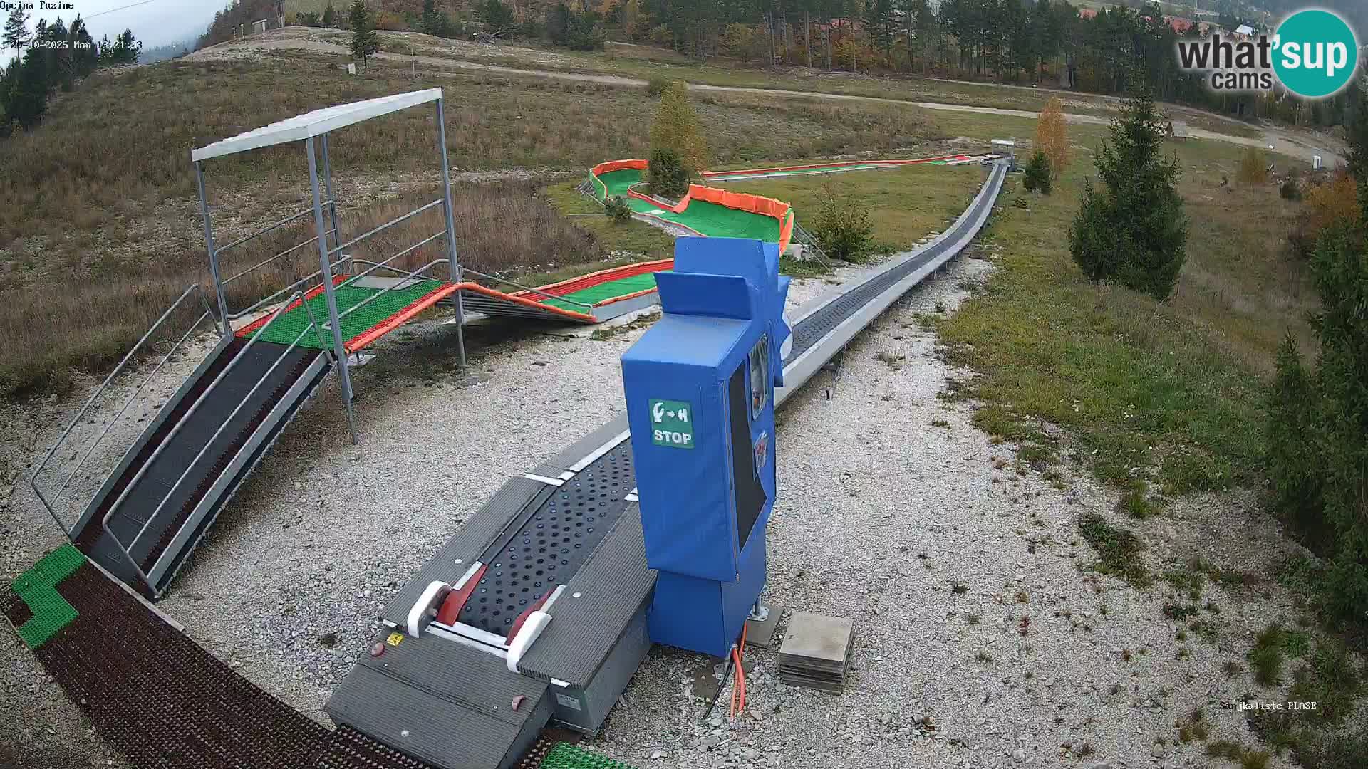 Webcam en direct Piste de luge de Fužine – Croatie