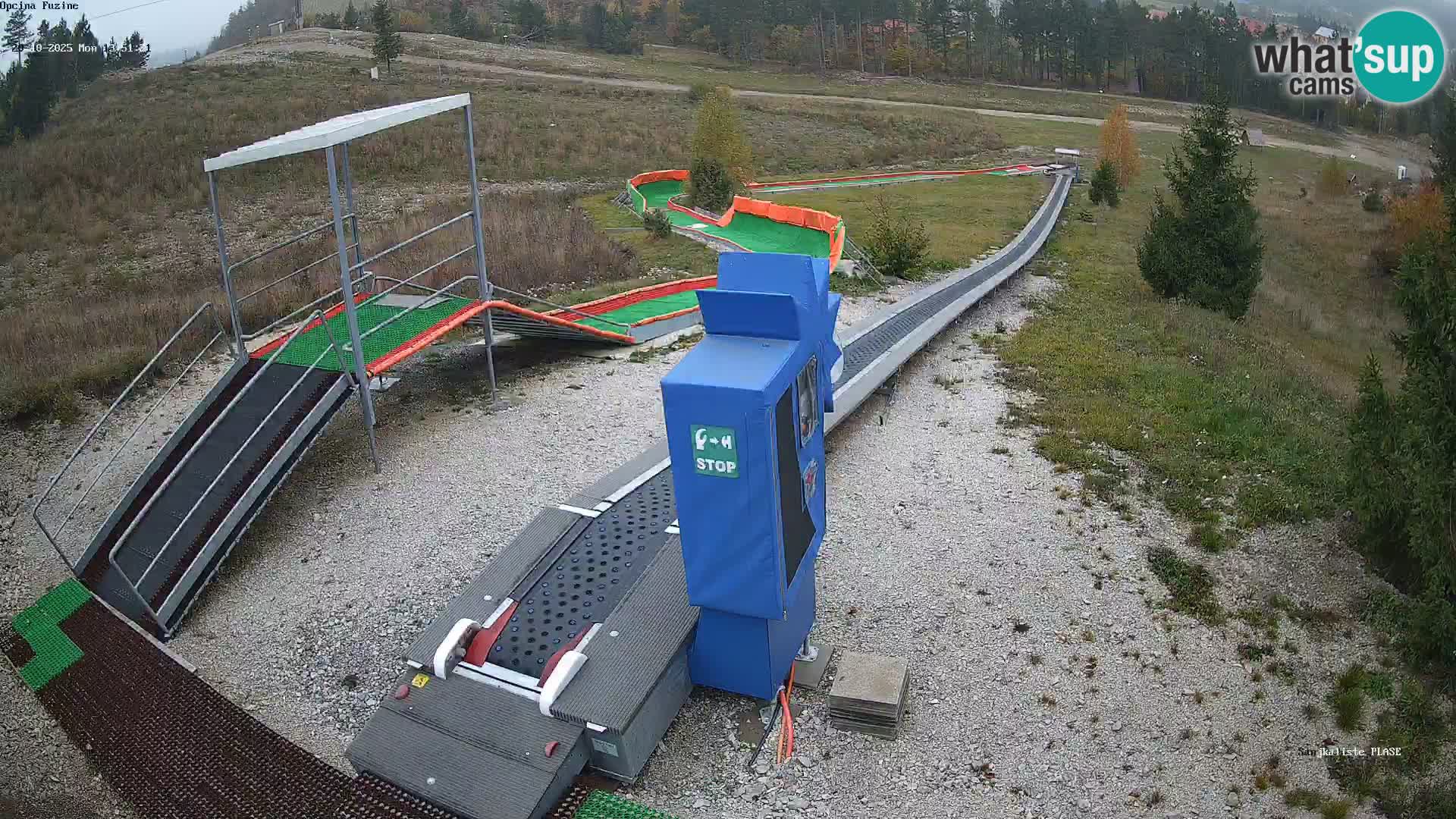 Live webcam Pista da slittino Fužine – Croazia