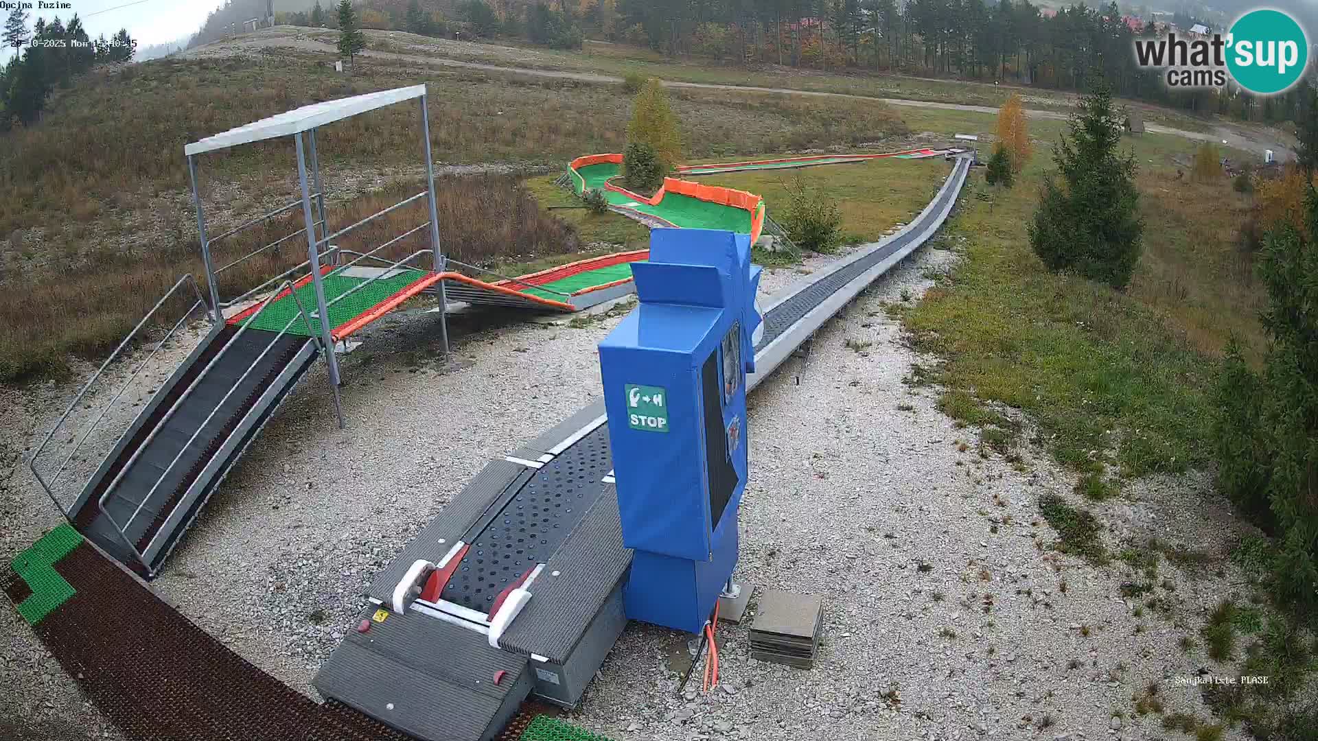 Live webcam Fužine toboggan run – Croatia