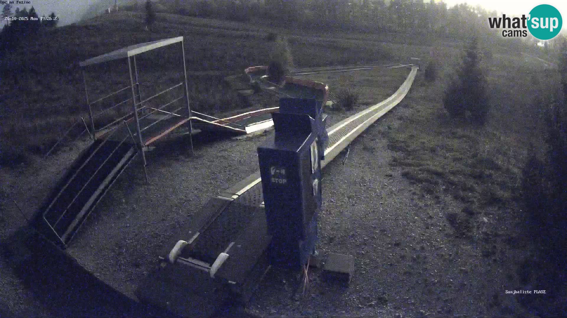 Live webcam Pista da slittino Fužine – Croazia