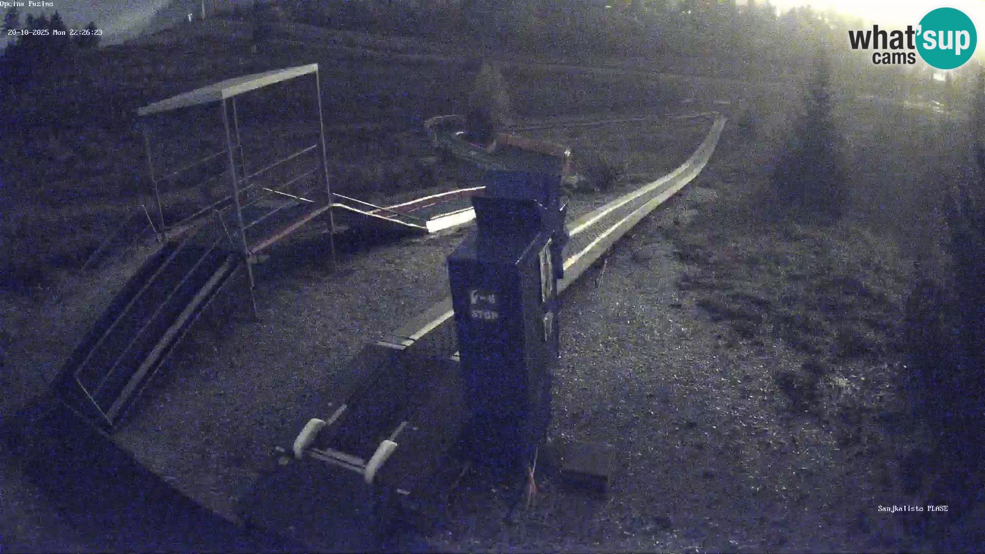 Webcam en vivo Pista de trineo Fužine – Croacia