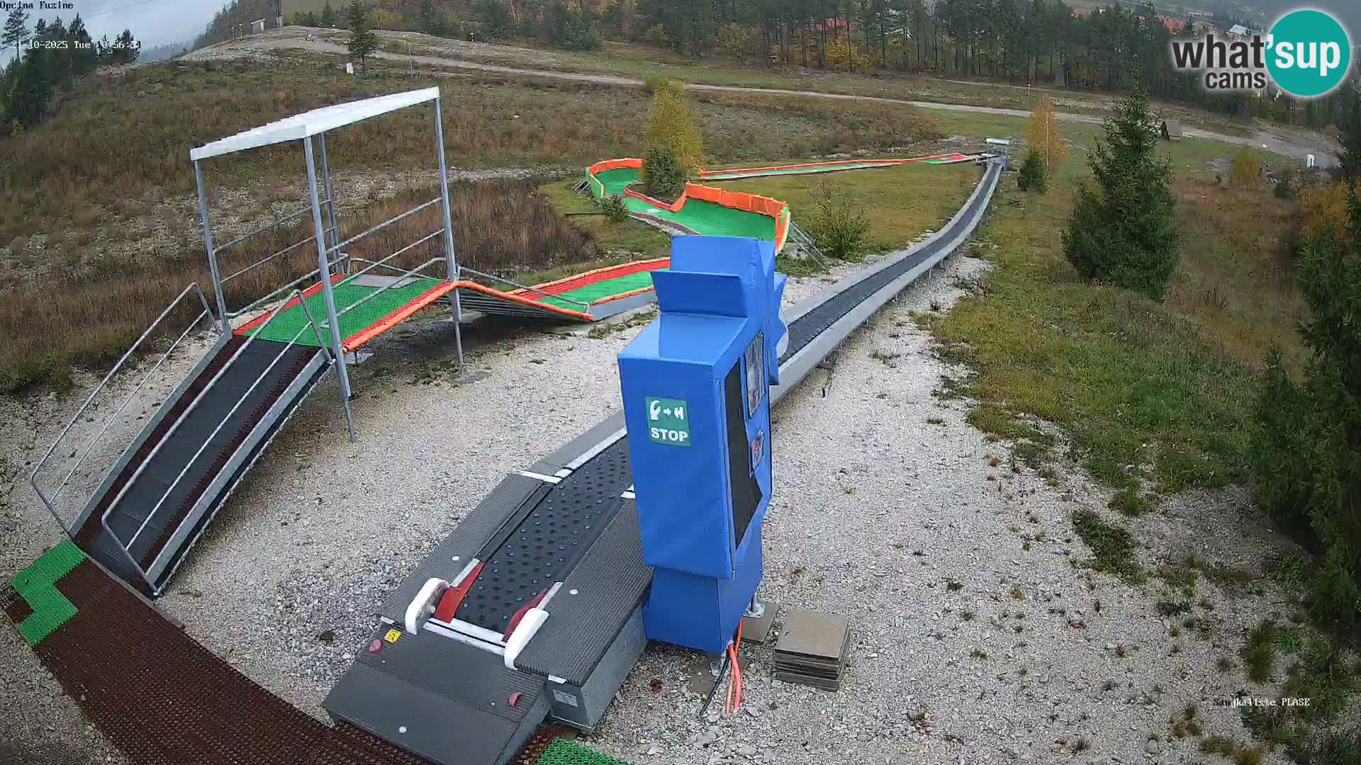 Live webcam Fužine toboggan run – Croatia