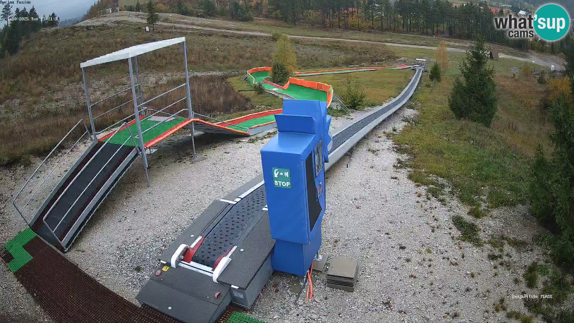 Live webcam Pista da slittino Fužine – Croazia
