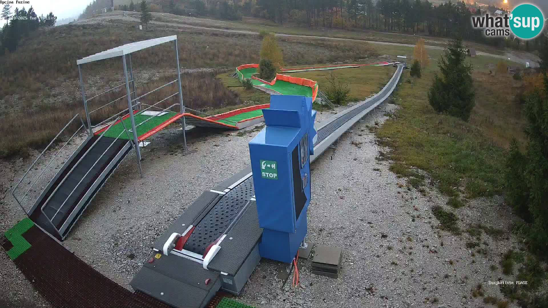 Webcam en vivo Pista de trineo Fužine – Croacia