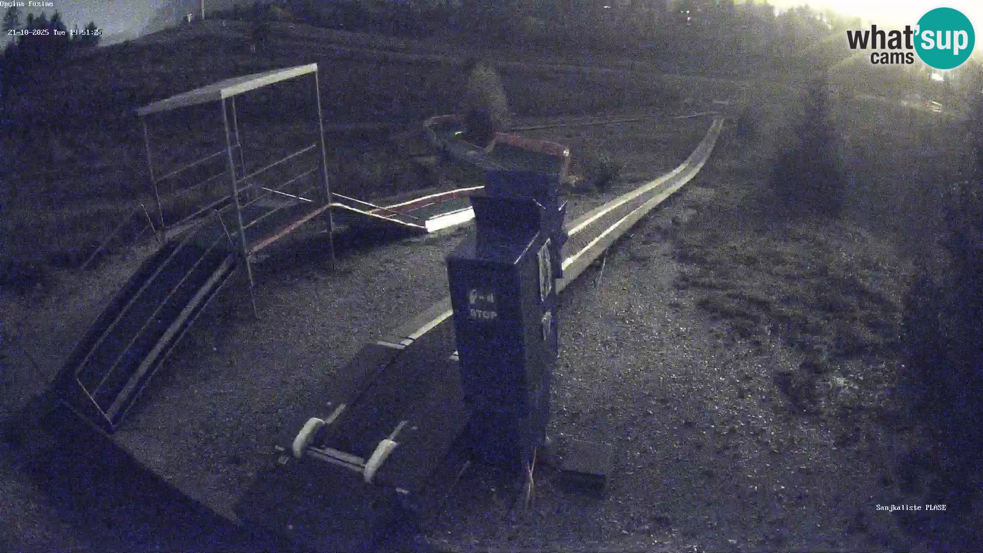 Live webcam Fužine toboggan run – Croatia