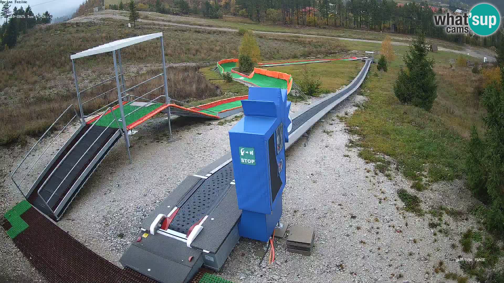 Live webcam Fužine toboggan run – Croatia