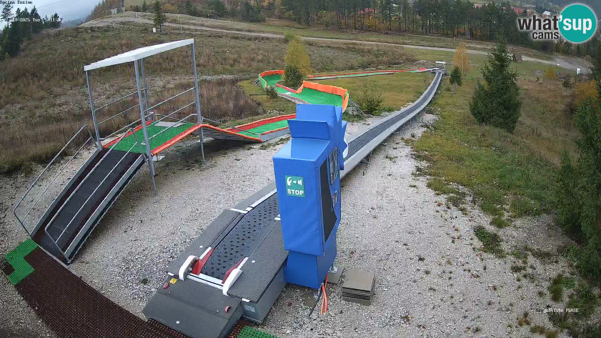 Webcam en direct Piste de luge de Fužine – Croatie