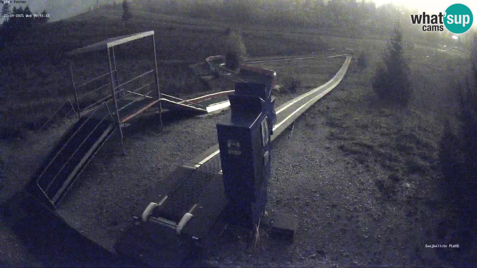 Live webcam Fužine toboggan run – Croatia