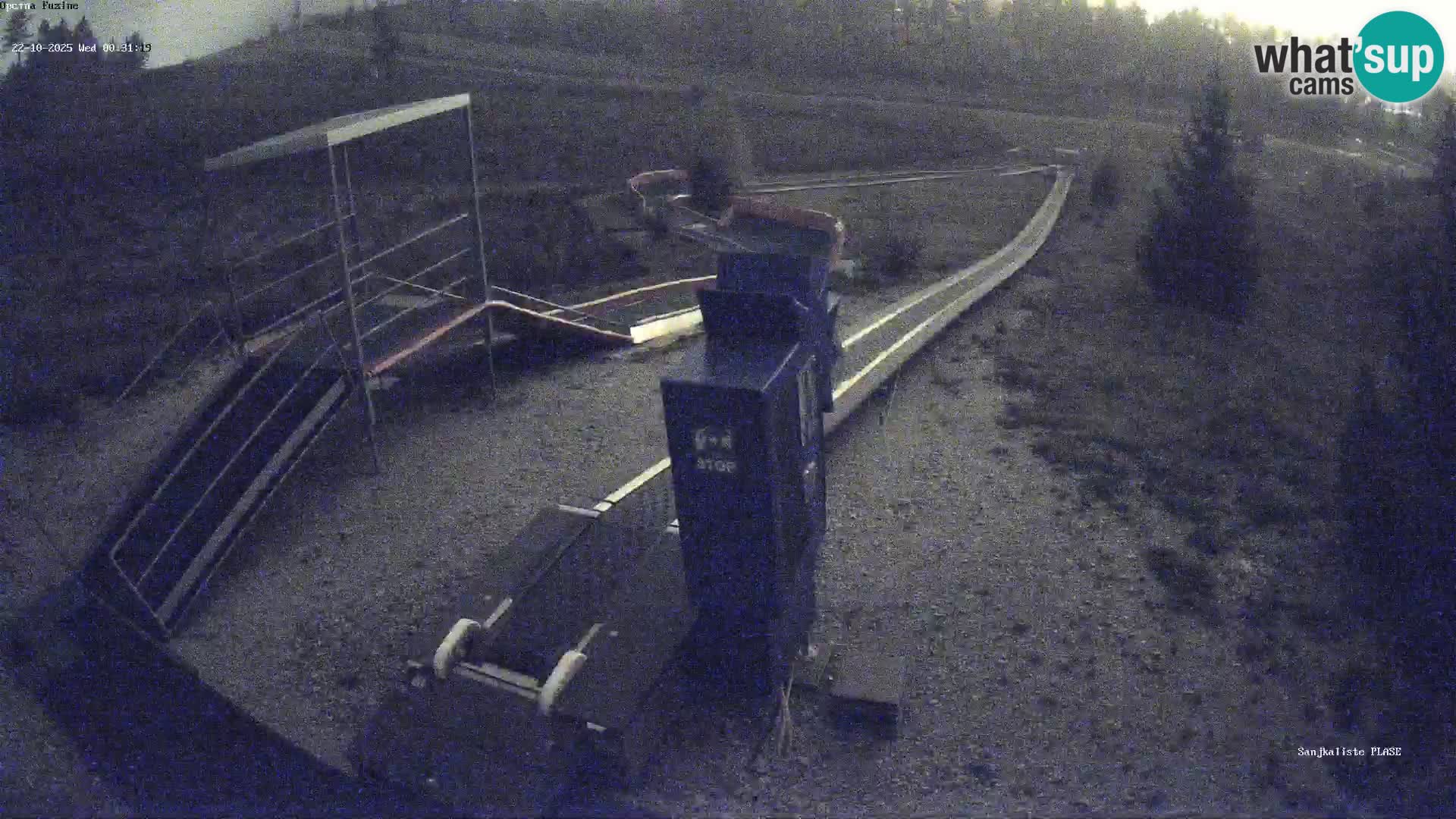 Webcam en direct Piste de luge de Fužine – Croatie