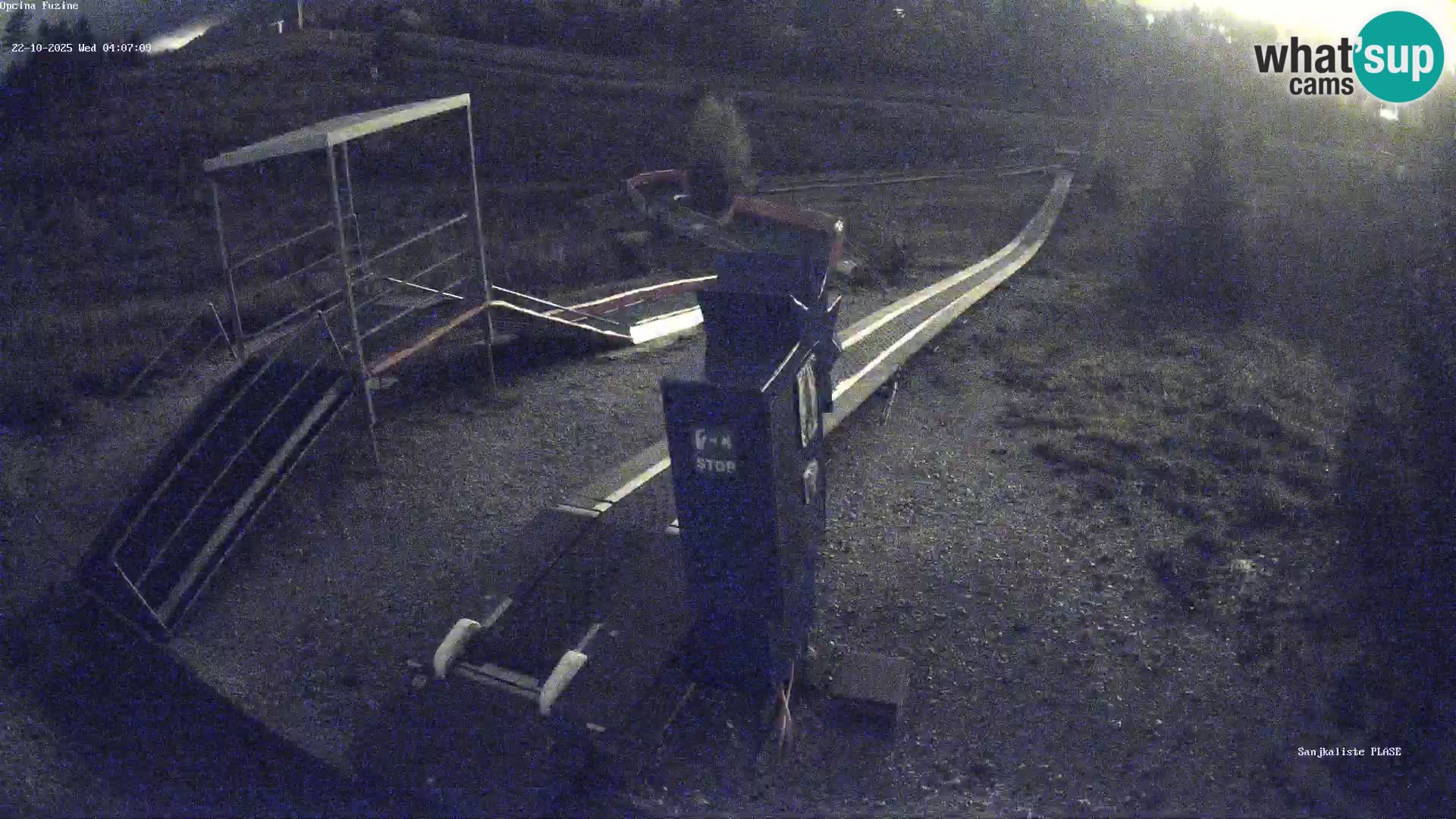 Live webcam Fužine toboggan run – Croatia