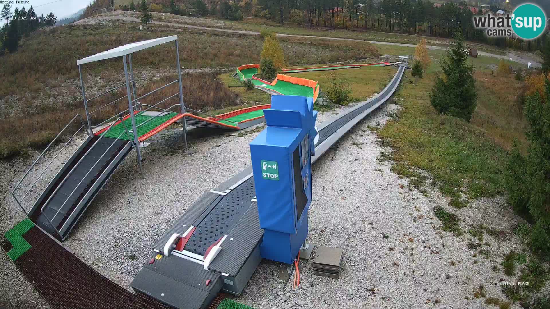 Live webcam Fužine toboggan run – Croatia