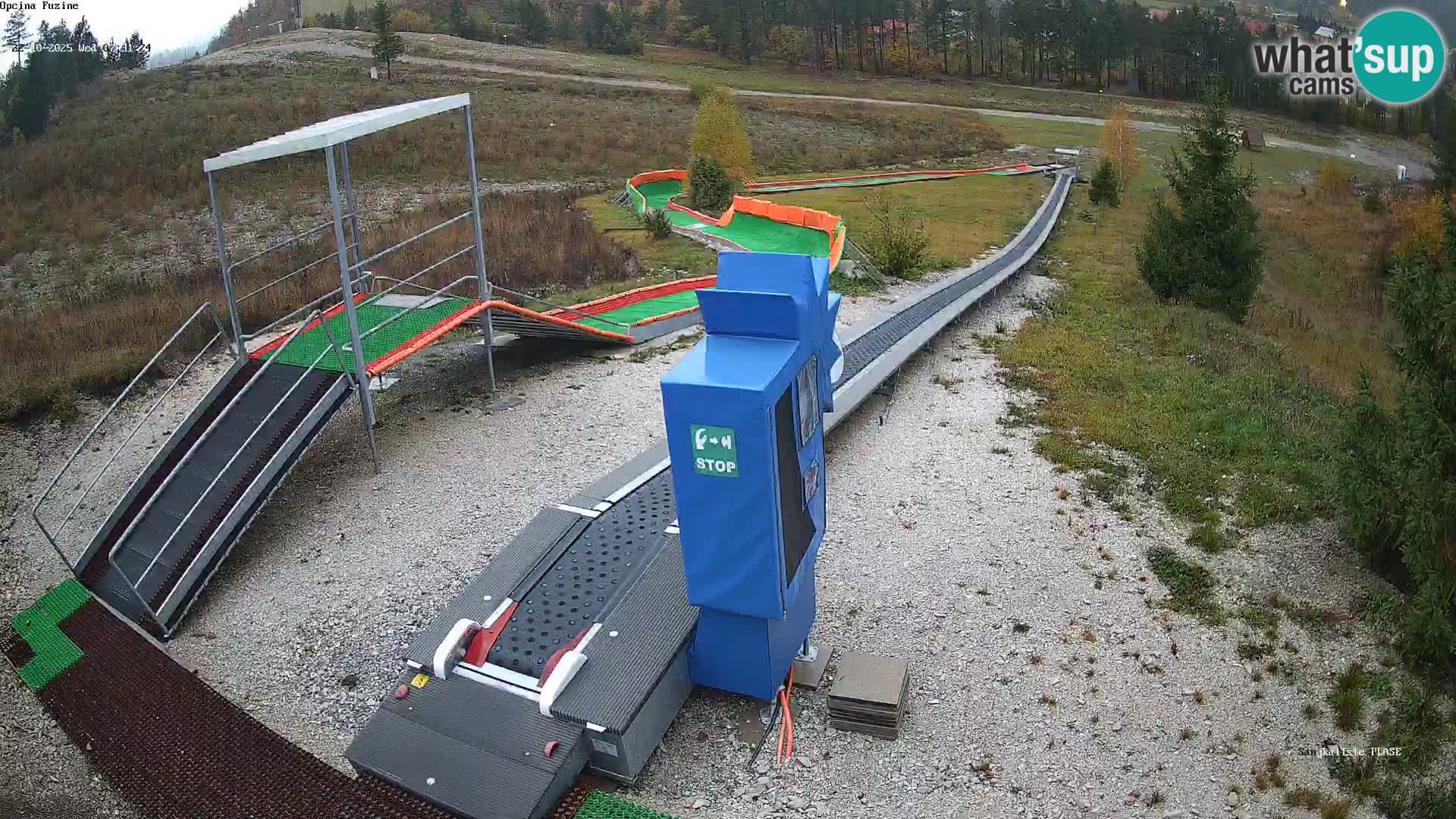 Live webcam Fužine toboggan run – Croatia