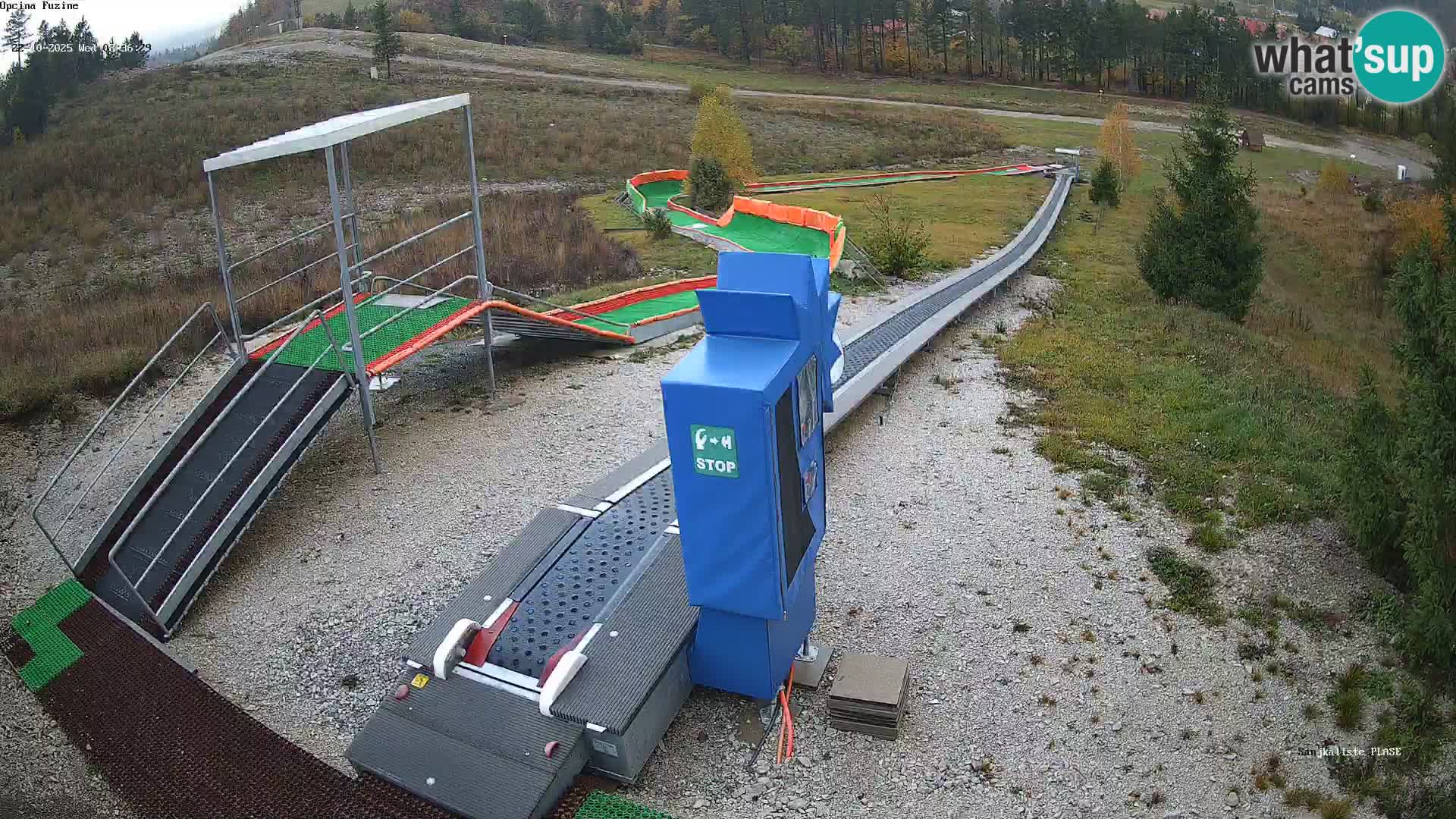 Webcam en direct Piste de luge de Fužine – Croatie