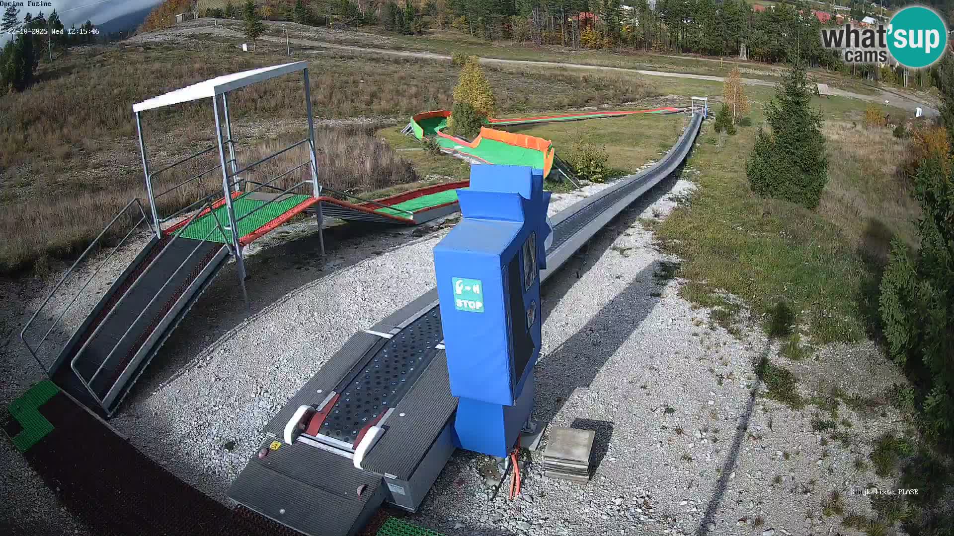 Live webcam Fužine toboggan run – Croatia