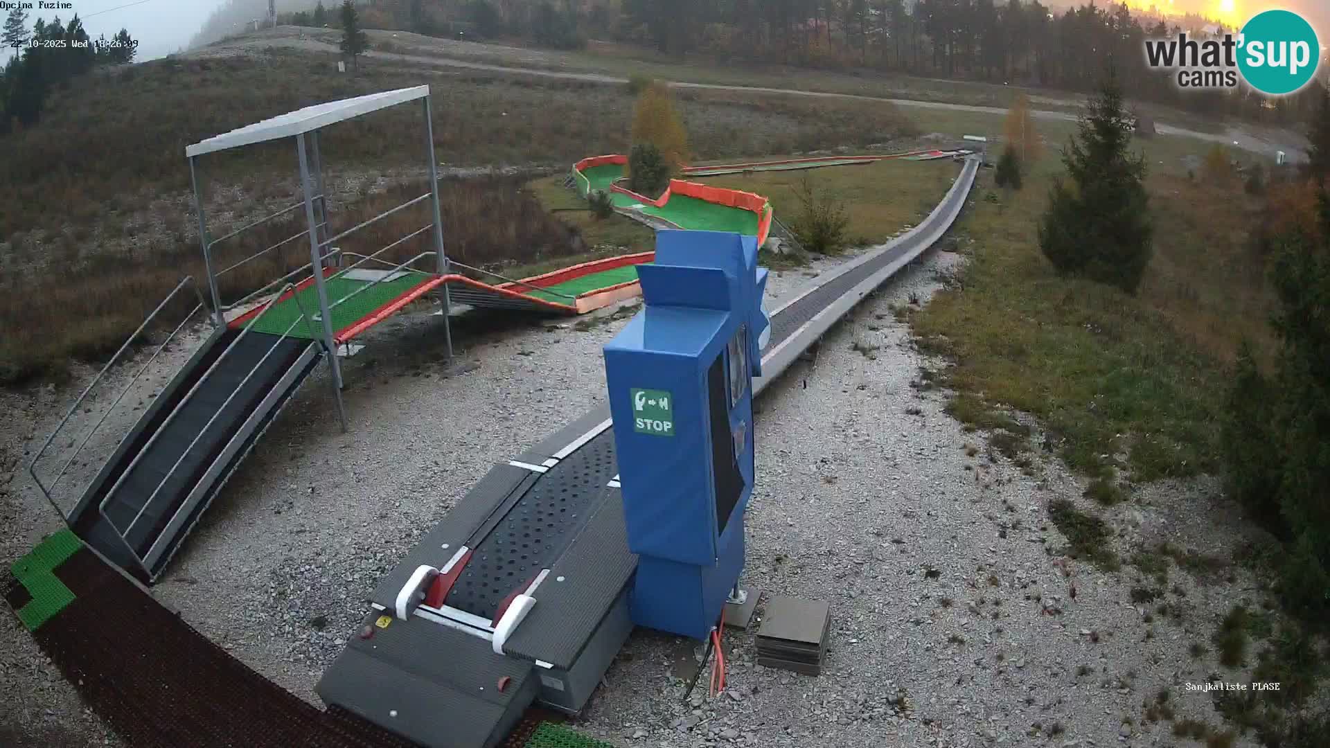 Webcam en direct Piste de luge de Fužine – Croatie